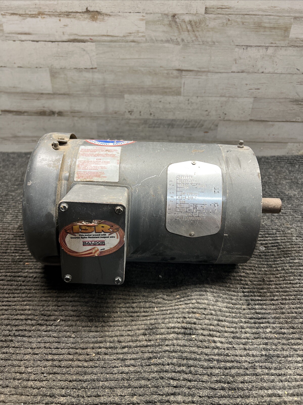 Used BALDOR VM3558T 2HP 1725RPM 3PH Industriak Motor