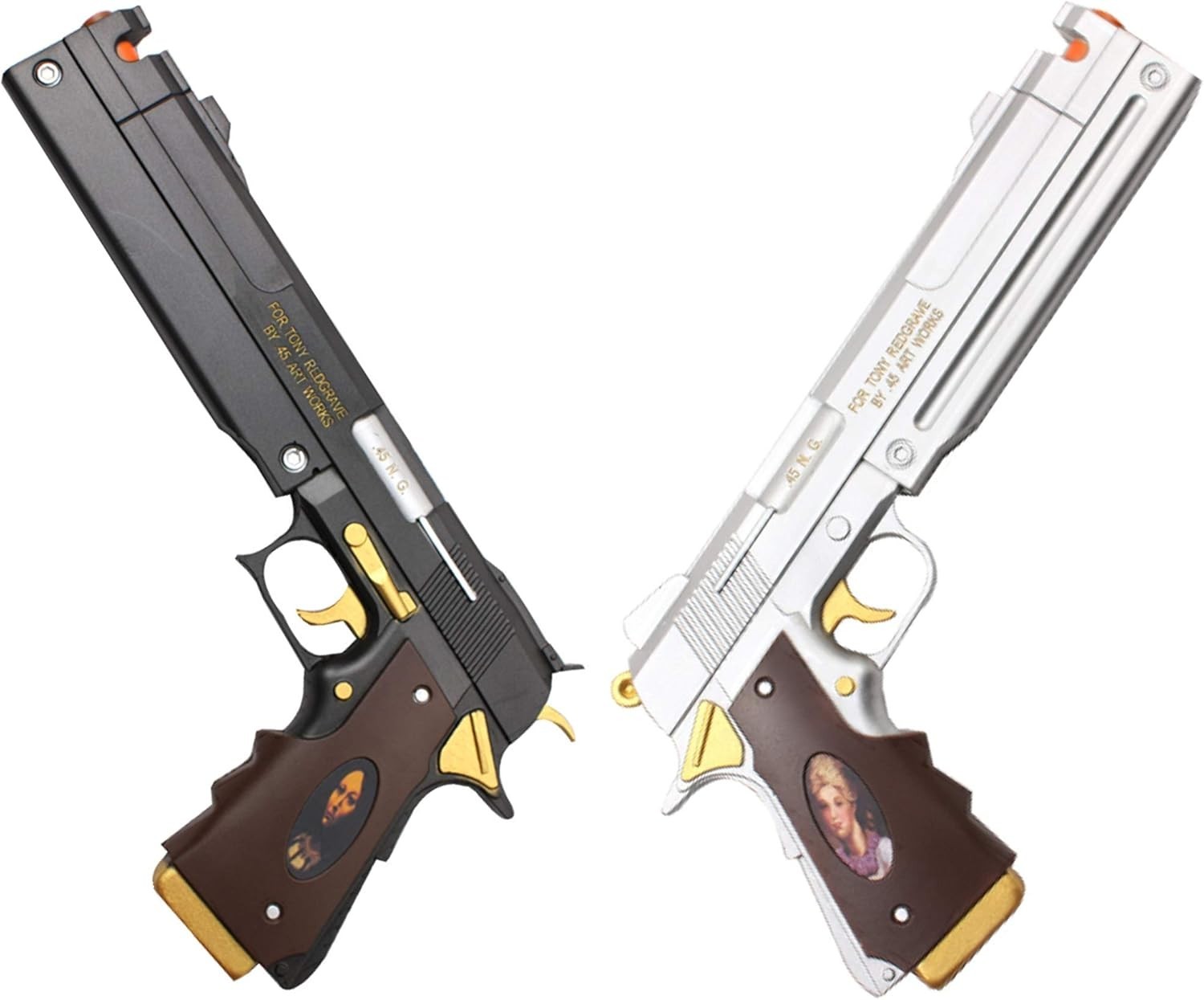 Blazing S. New Game Dante Ebony and Ivory Foam Gun Hand Cannon Prop Cosplay Game Blazing S. New Game Dante Ebony and Ivory Foam Gun Hand Cannon Prop Cosplay Game