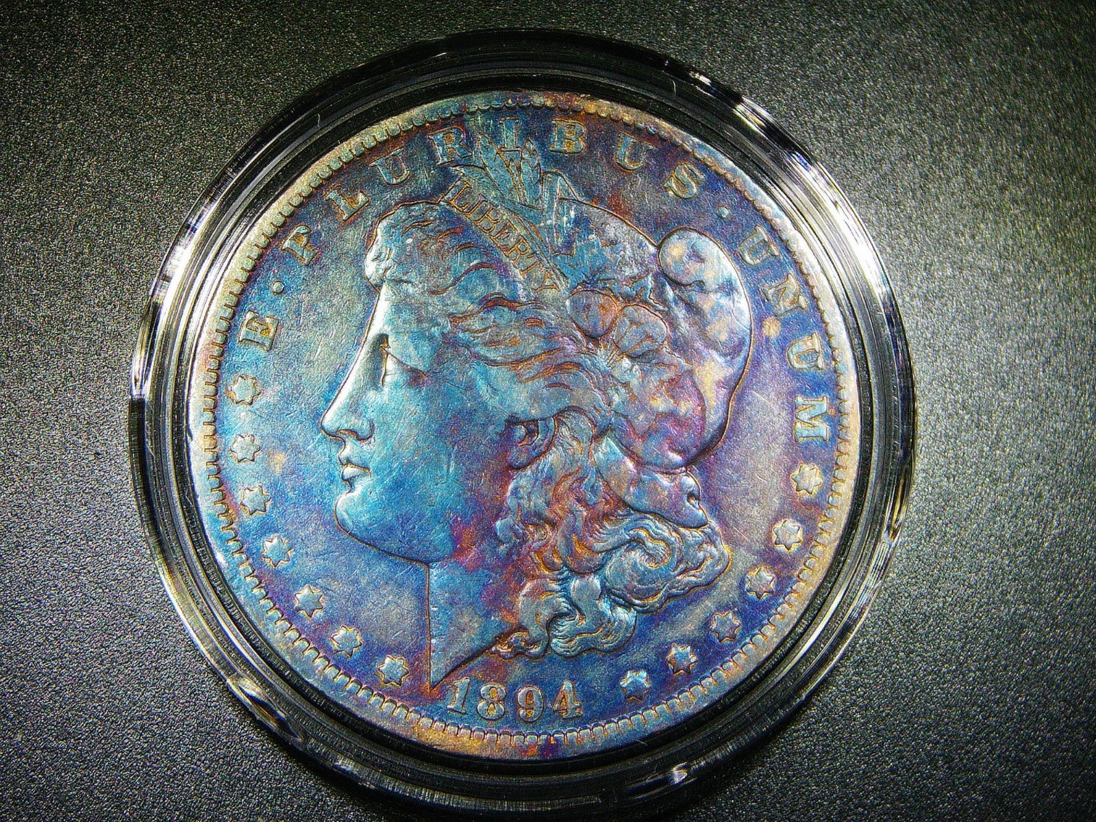 F/VF 1894-O MORGAN SILVER DOLLAR BEAUTIFULLY TONED COLLECTOR QUALITY COIN M-2235