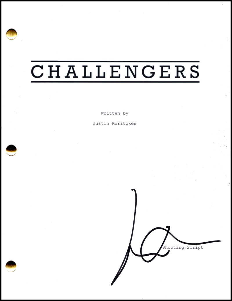 Josh O\'Connor Signed Autograph Challengers Full Movie Script Screenplay Patrick