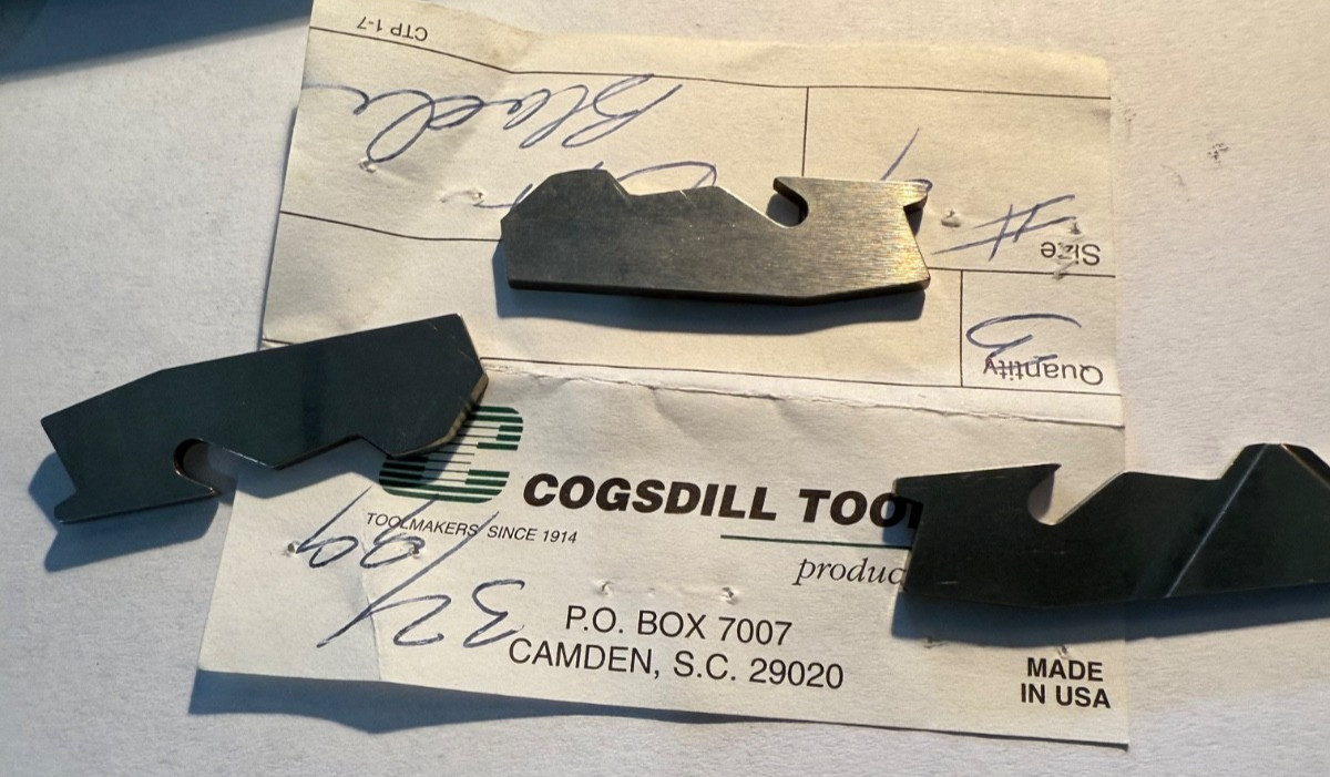Cogsdill #4 DA Blade 3pc LOT