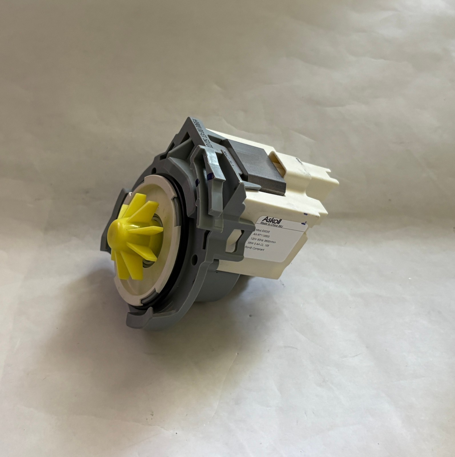 NEW Askoll S3035 Dishwasher Drain Pump Assembly