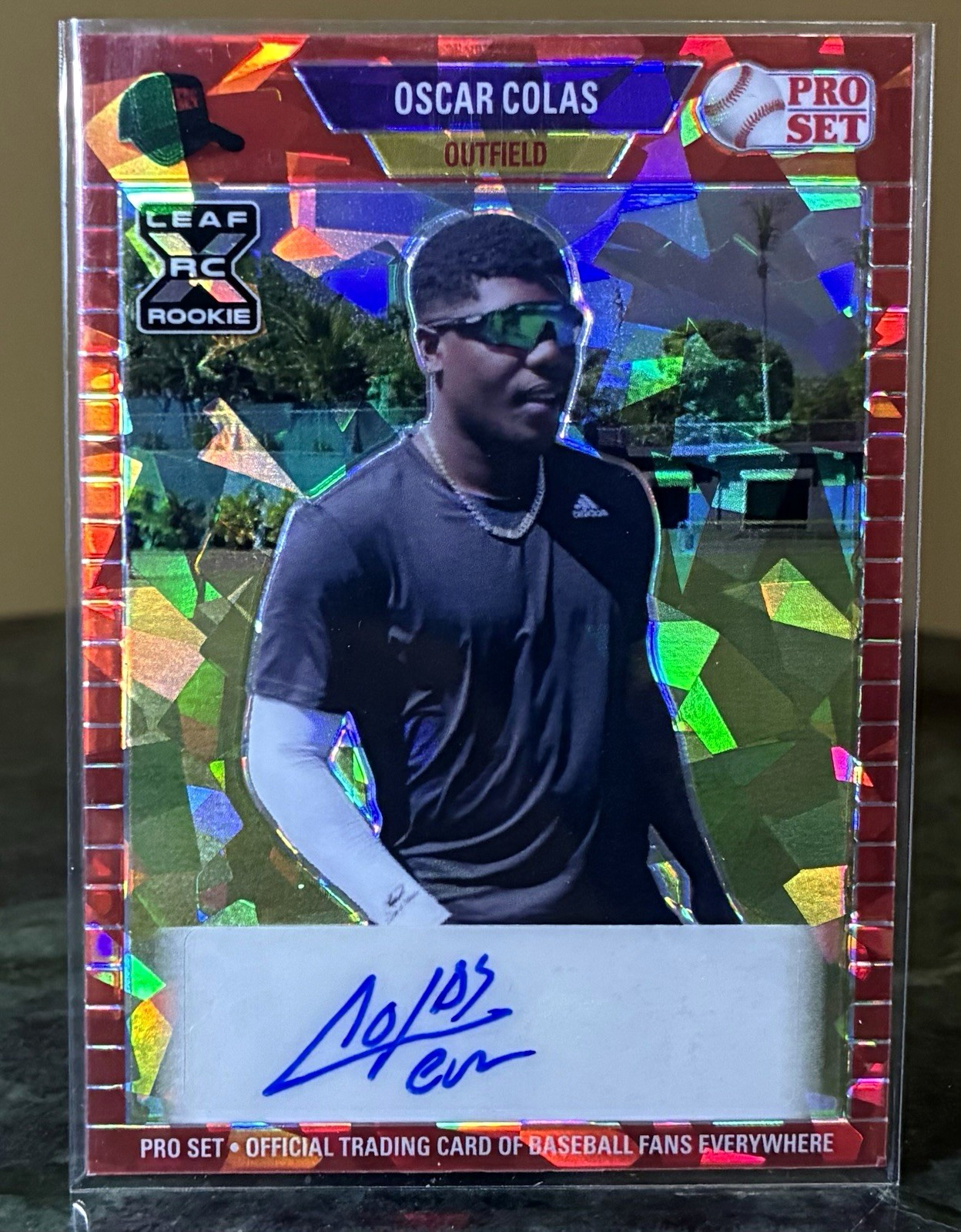 Leaf 2021 Pro Set Metal Oscar Colas RC Auto #PA-OC2 Chicago White Sox