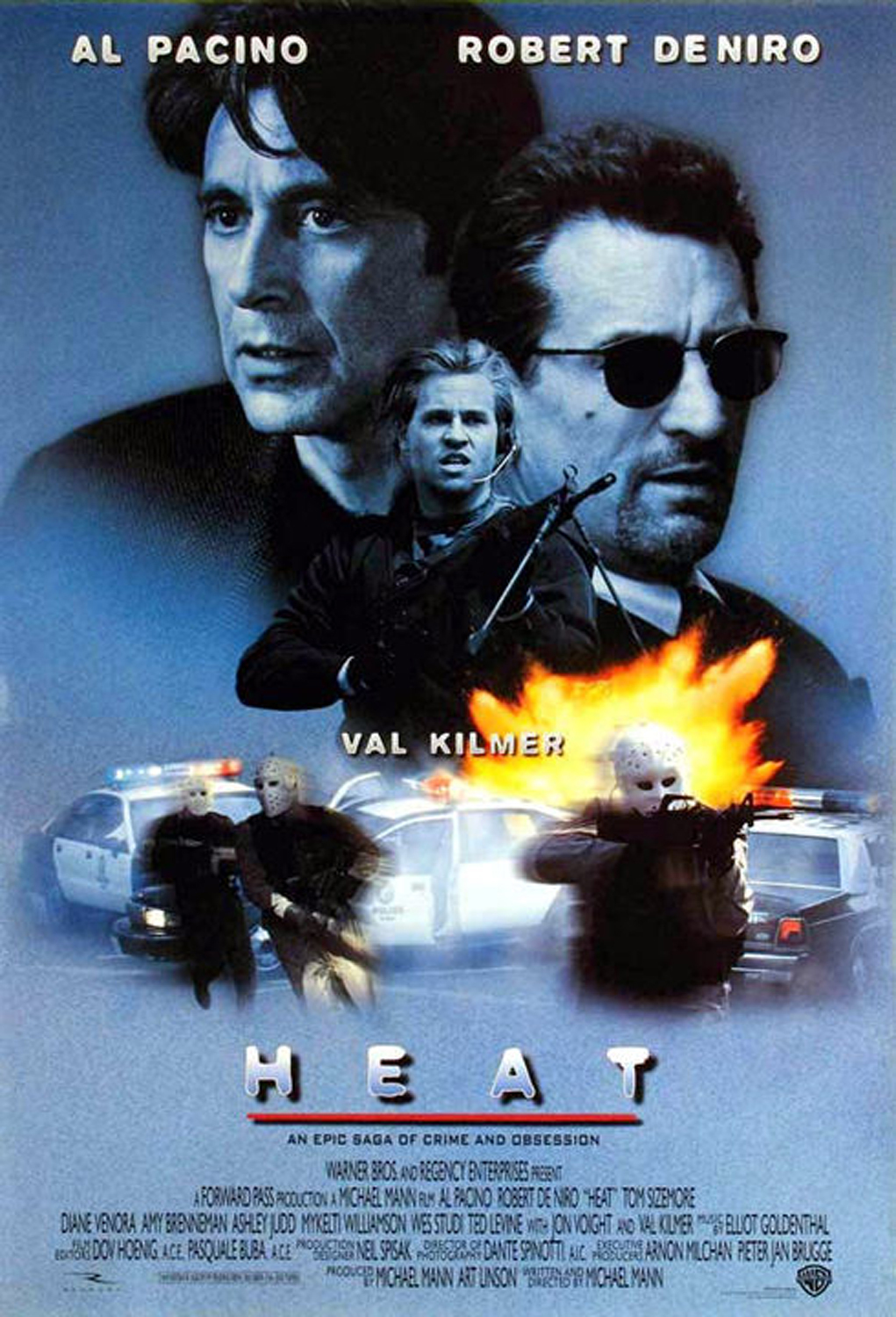 HEAT (1995) ORIGINAL INTERNATIONAL MOVIE POSTER - ROLLED HEAT (1995) ORIGINAL INTERNATIONAL MOVIE POSTER - ROLLED