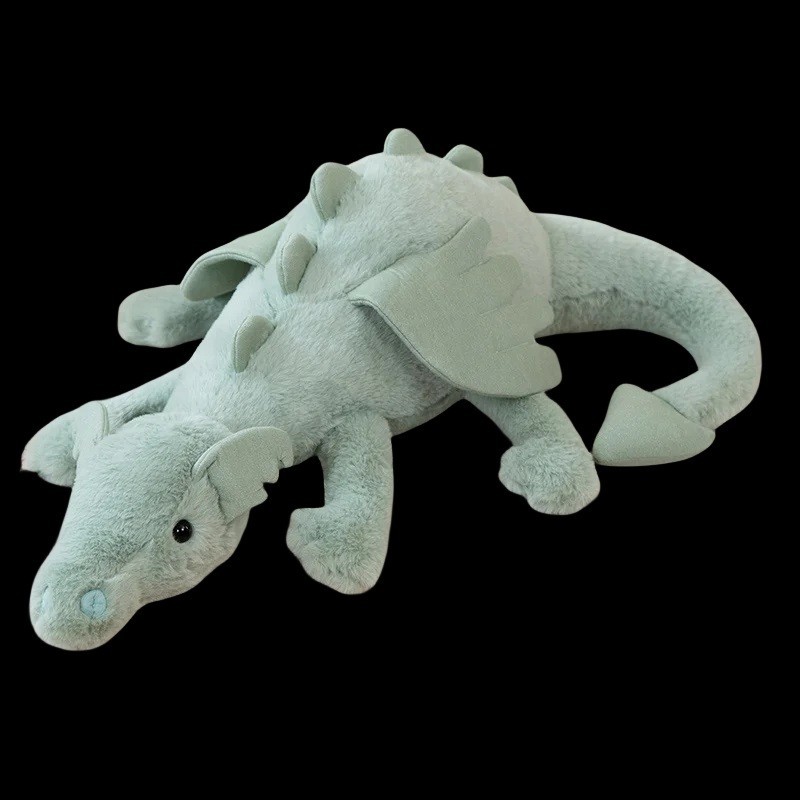Flying Dragon Action Figure Plush Stuffed Toy Wings Dinosaur Rag Doll Gift