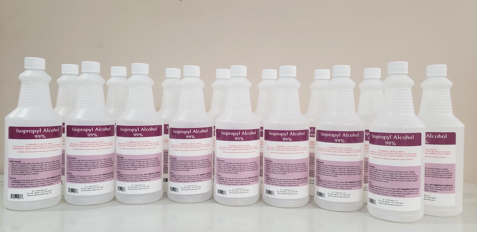 ISOPROPYL ALCOHOL 99 PERCENT - 4 GALLON TOTAL