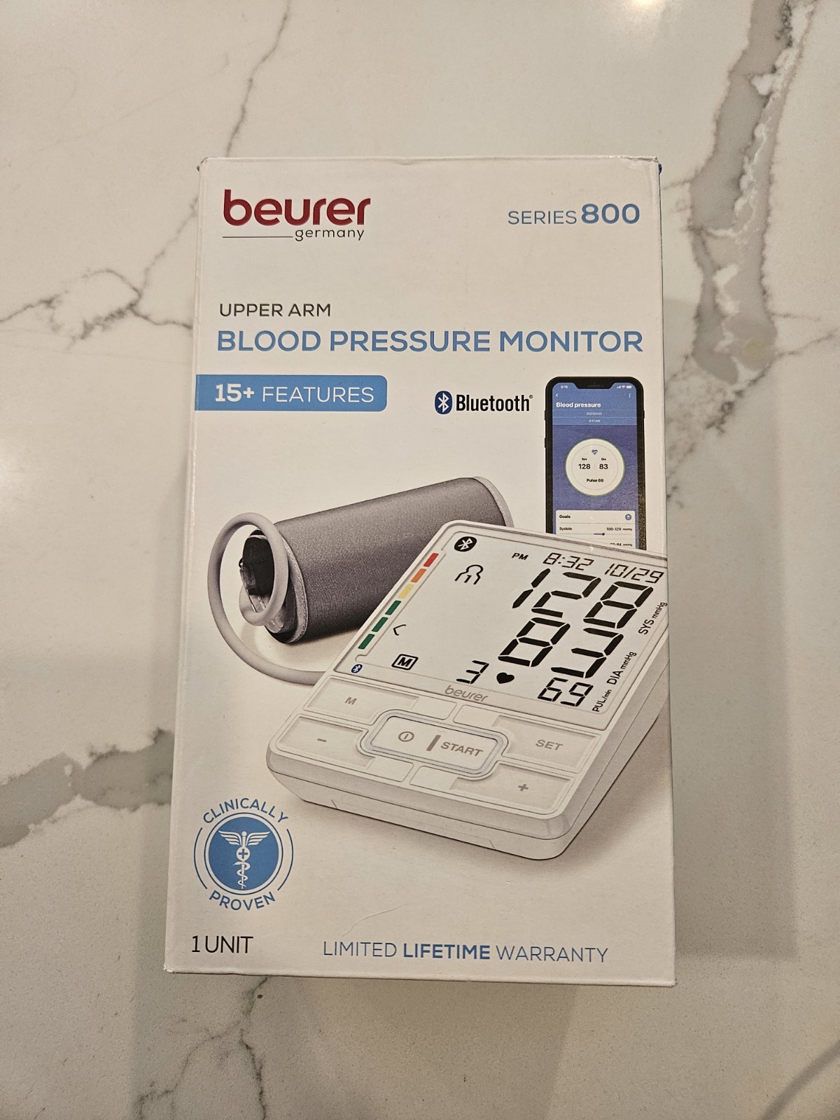 Beurer Series 800 Smart Bluetooth Blood Pressure Arm Monitor