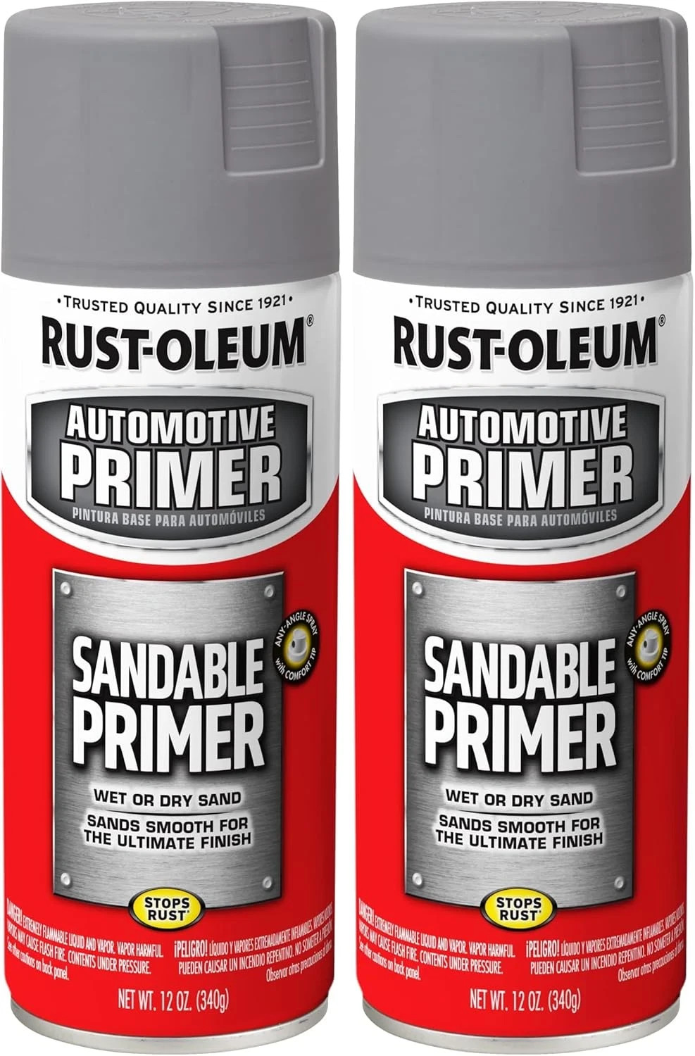 249415 Automotive Sandable Primer Spray, 12 Oz, Gray (Pack of 2) 249415 Automotive Sandable Primer Spray, 12 Oz, Gray (Pack of 2)