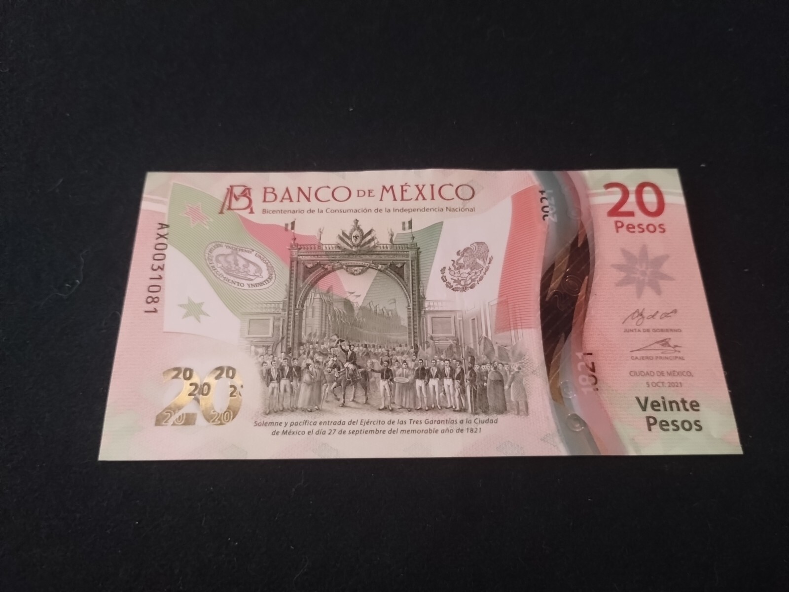 20 PESOS MEXICO CIRCULATED 2021