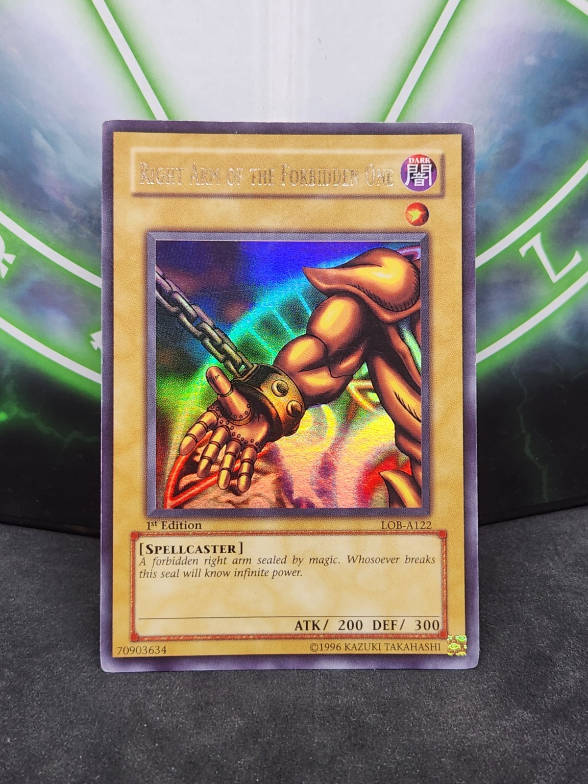 Yugioh Right Arm of the Forbidden One LOB-A122 Ultra Rare 1st Edition MP