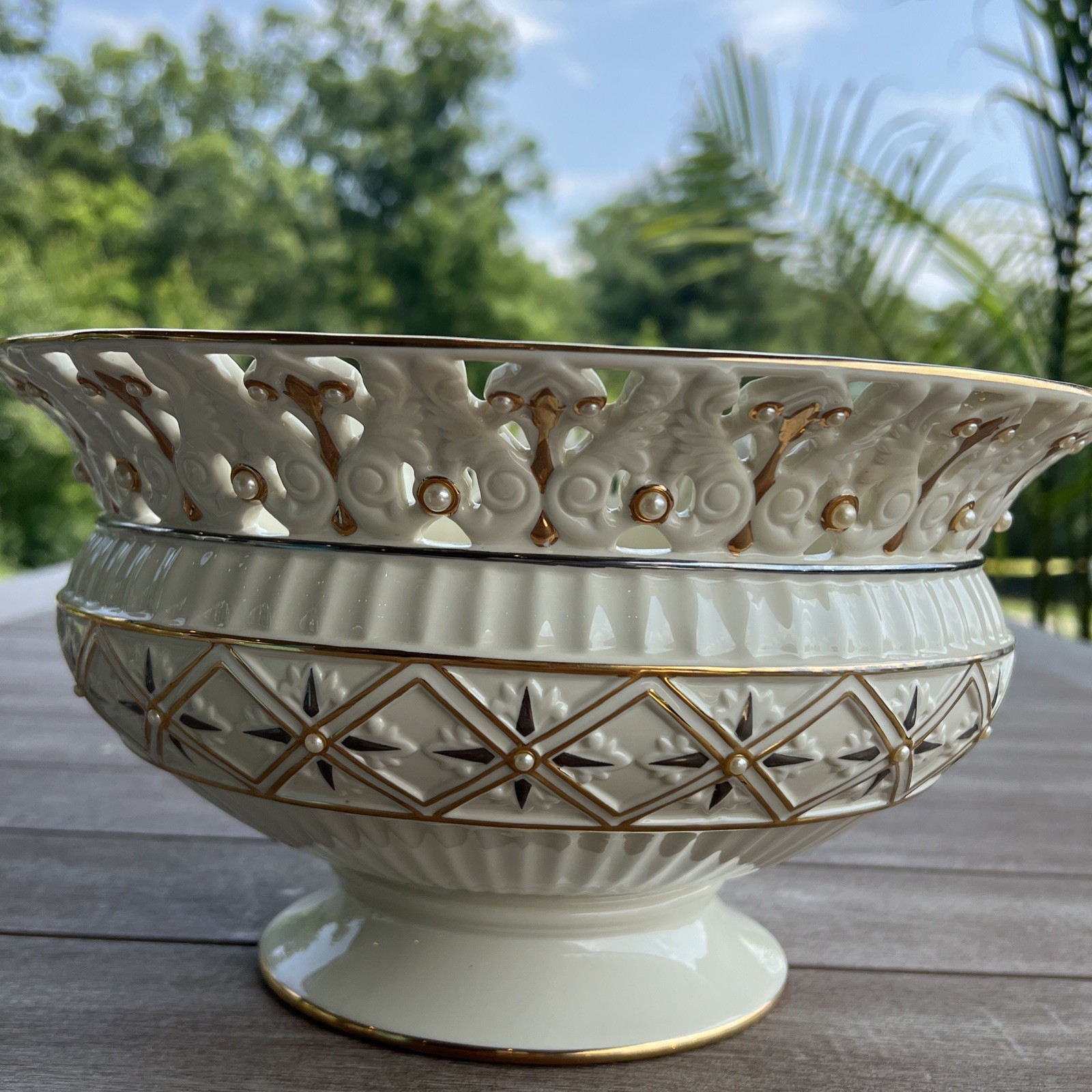 Lenox Florentine Footed Centerpiece Bowl 11 Lenox Florentine Footed Centerpiece Bowl 11