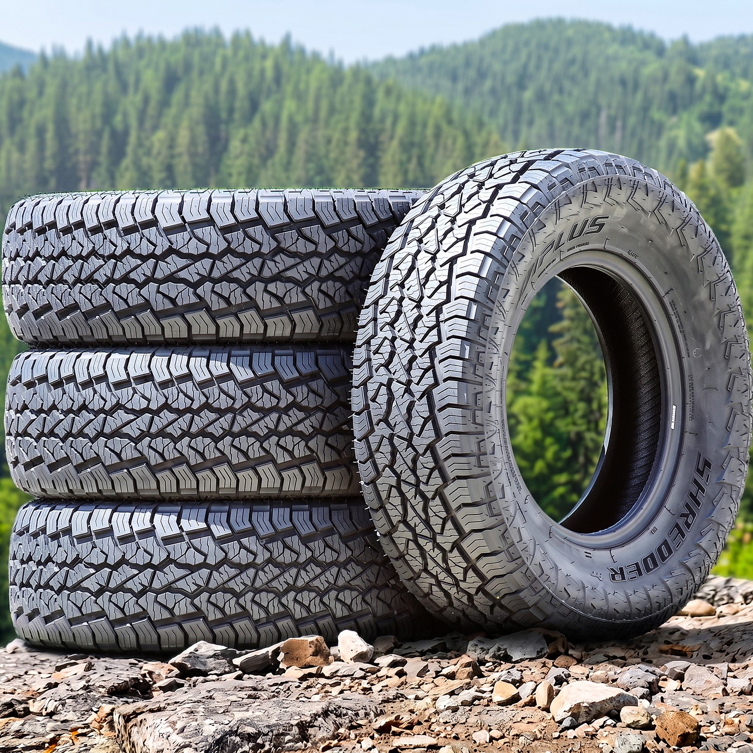4 Aplus Shredder AT 205/70R16 97H All Terrain Tires 50k Mi Warranty UTQG 660AA