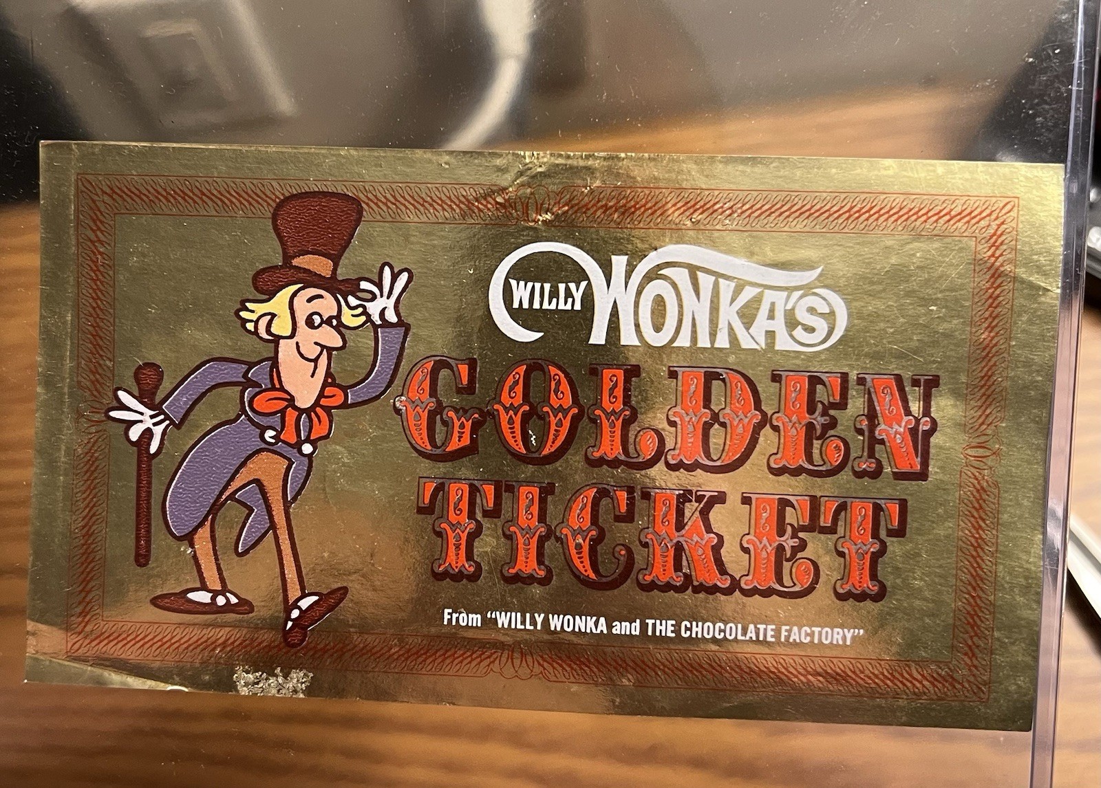 WILLY WONKA 1971 GOLDEN TICKET GIVEN OUT AT SELECT THEATERS DURING ITS ORIG. RUN
