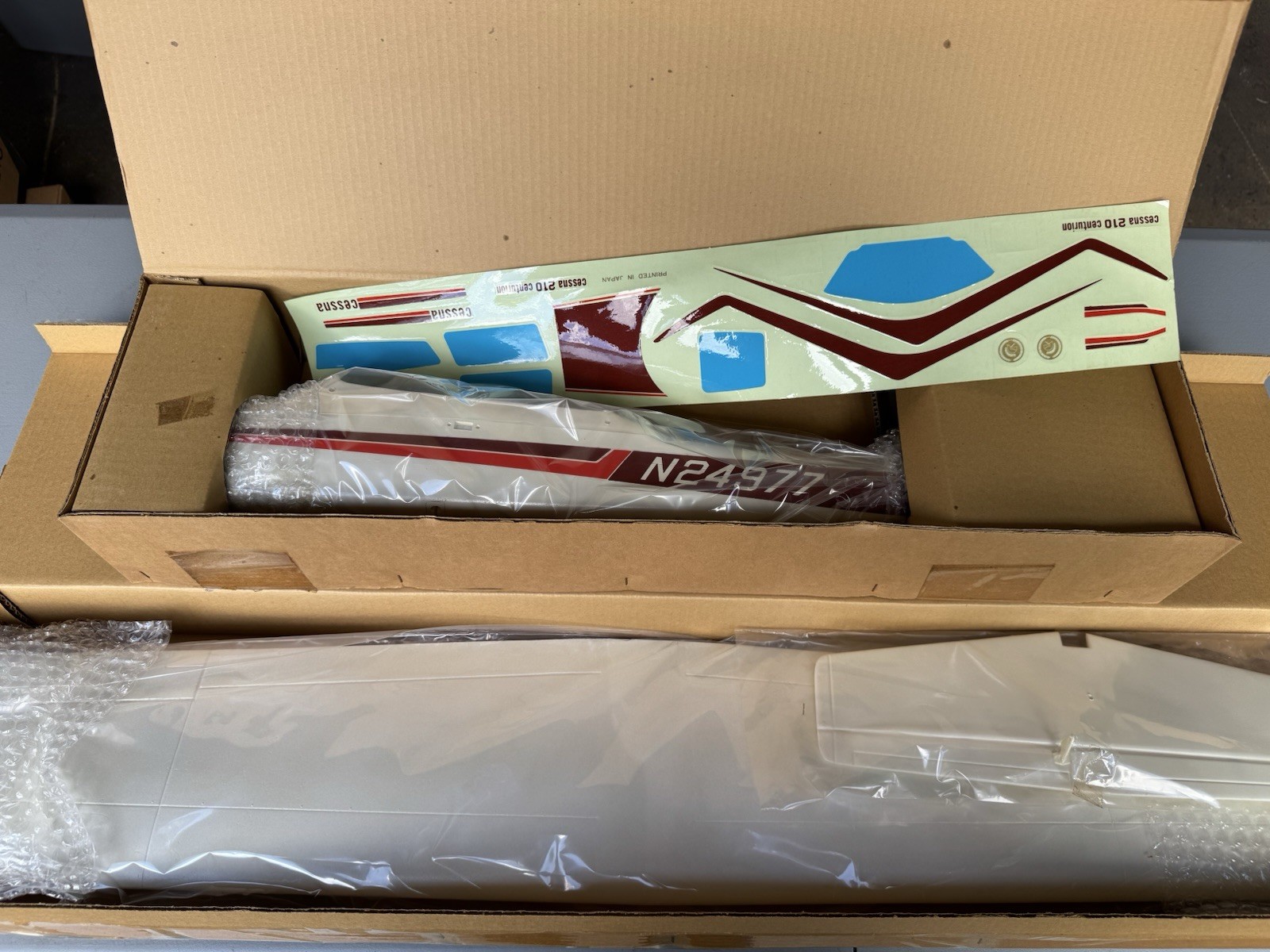 Cox Cessna 210 Flying Centurion Model RC Trainer Fuselage Wing Set Nos Cox Cessna 210 Flying Centurion Model RC Trainer Fuselage Wing Set Nos