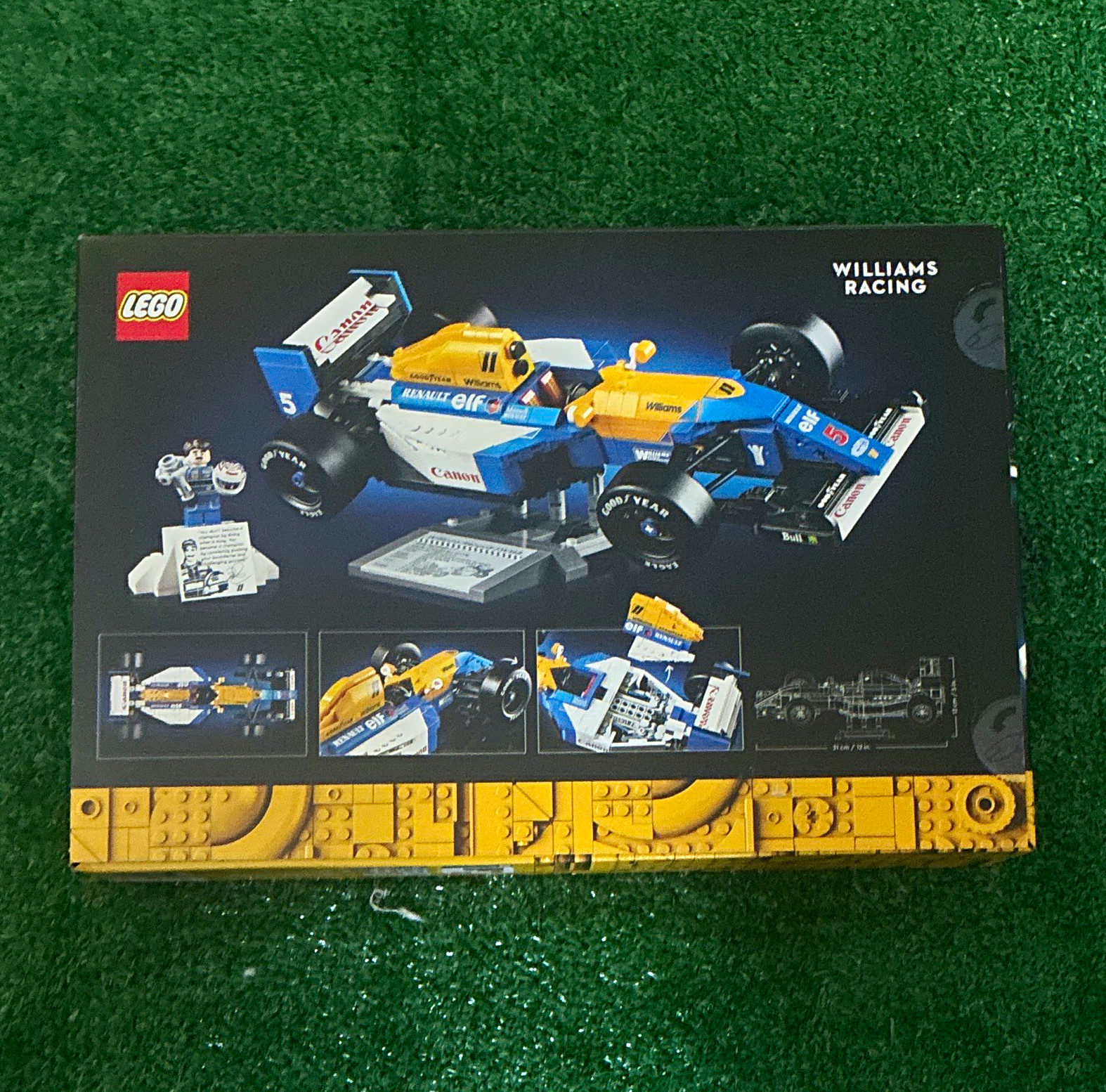 LEGO Icons 10353 Williams Racing FW14B & Nigel Mansell 799pcs 18+ Stand