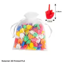 Mini Middle Fingers 50/100 Pack Tiny Hands Adult Gag Gift Set Colorful Mini Middle Fingers 50/100 Pack Tiny Hands Adult Gag Gift Set Colorful