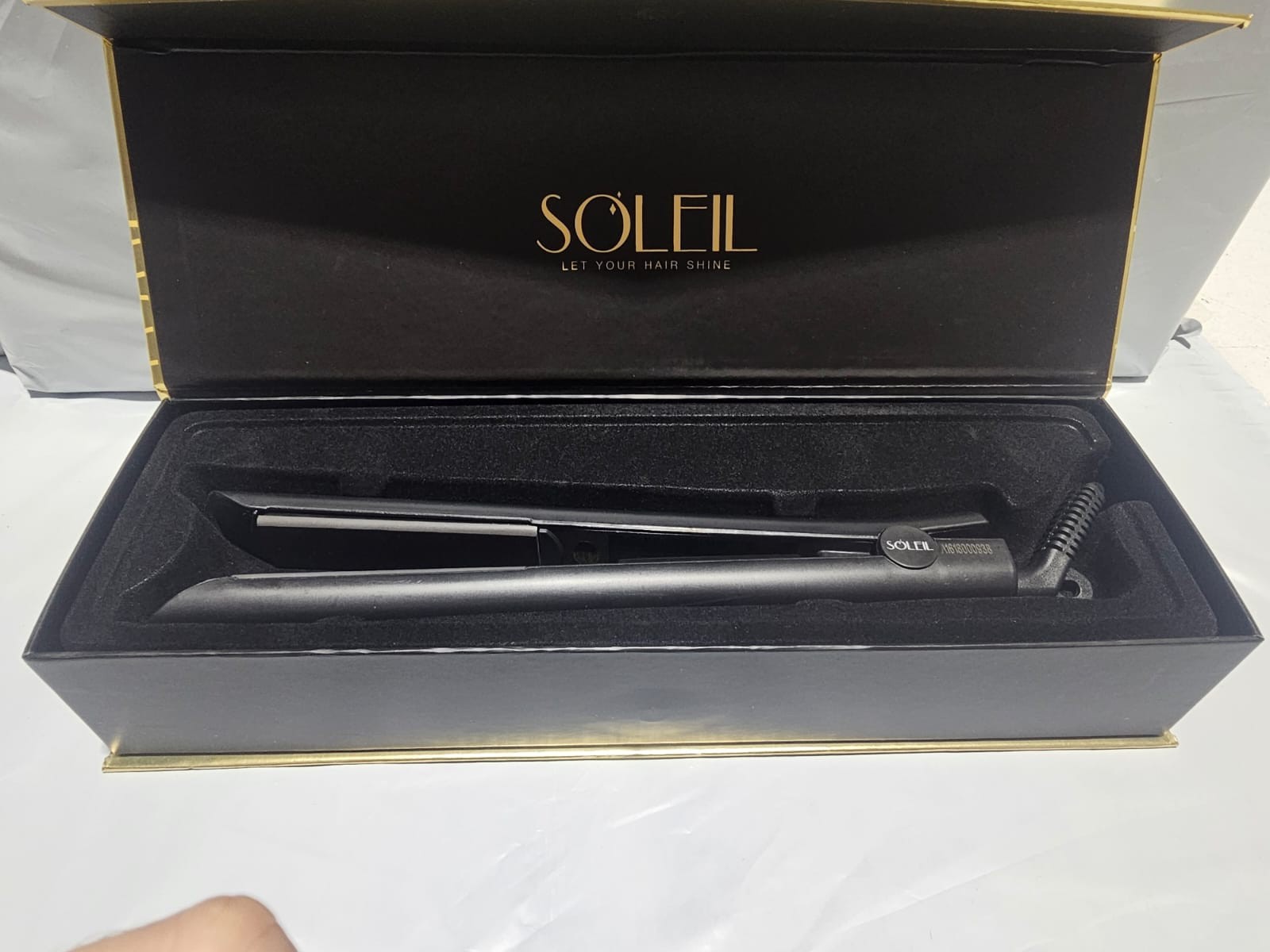 Soleil Ceramic Flat Iron (Black) New Soleil Ceramic Flat Iron (Black) New