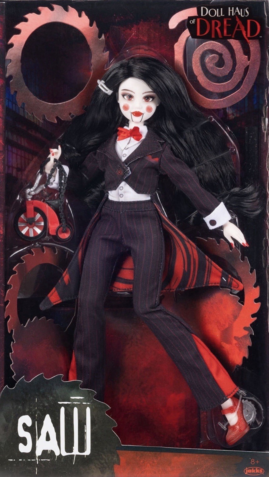 NEW IN HAND Jakks Pacific Doll Haus of Dread Billy Saw Horror 11” Fashion Doll