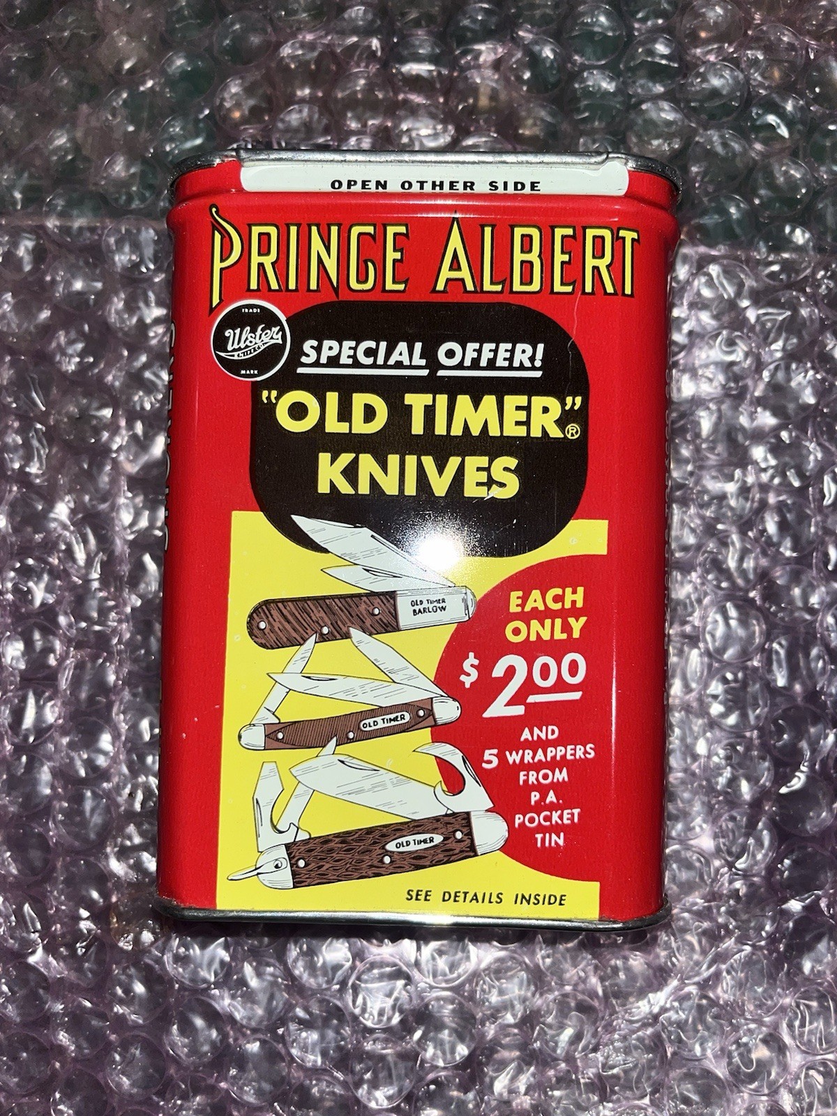 PRINCE ALBERT POCKET TIN - \
