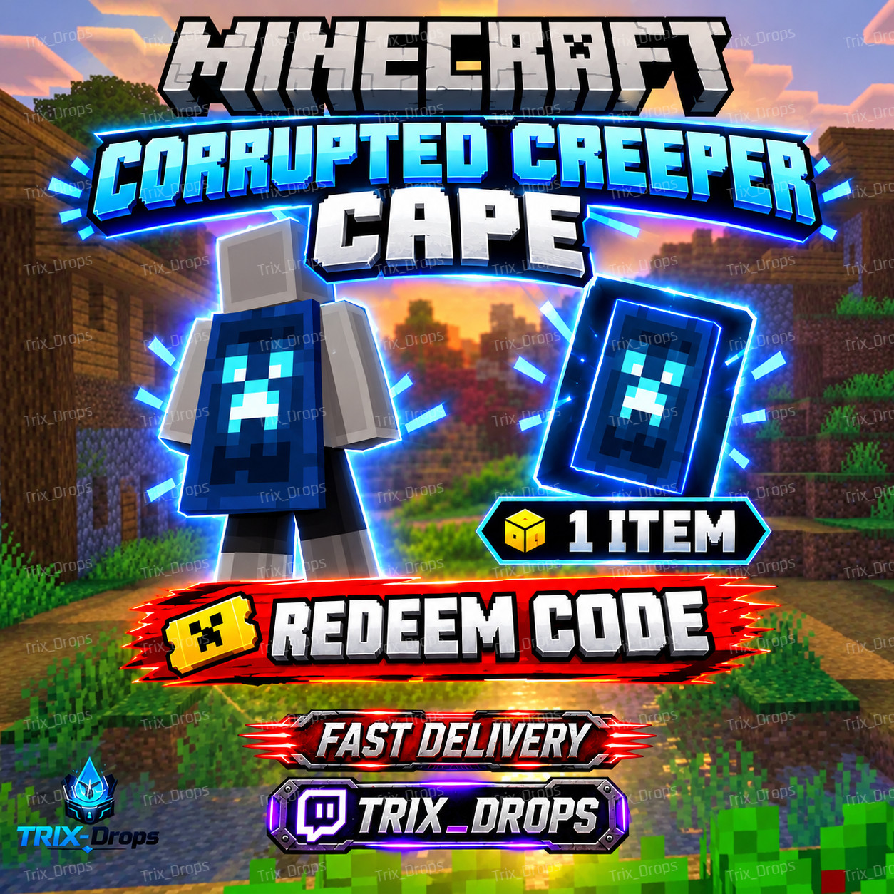 Minecraft Dungeons II Corrupted Creeper Cape Code Global ( Only for Dungeons II Minecraft Dungeons II Corrupted Creeper Cape Code Global ( Only for Dungeons II