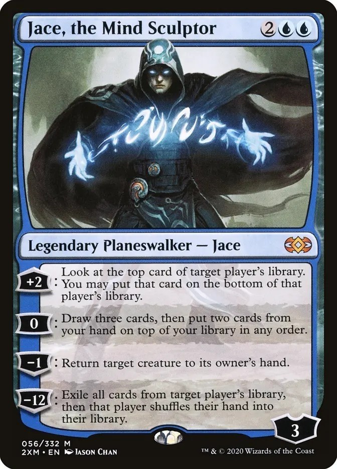 Jace, the Mind Sculptor (Borderless) Double Masters Foil