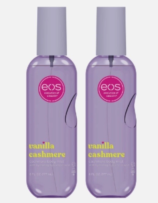 BRAND NEW SHIPS FREE 2X eos Cashmere Body Mist Vanilla Cashmere 6 oz Authentic