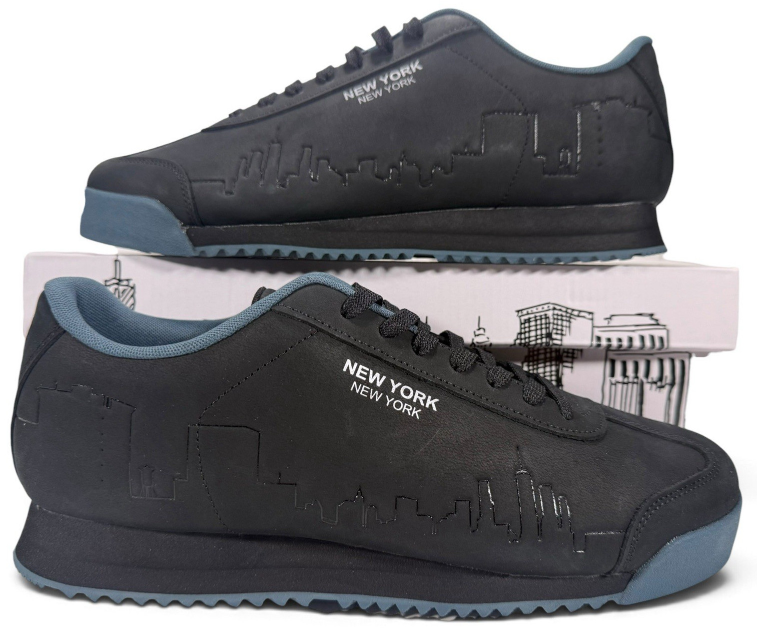 PUMA Roma Skyline Flagship New York City NYC BLACK 400841 Men\'s Shoe Size 9 PUMA Roma Skyline Flagship New York City NYC BLACK 400841 Men\'s Shoe Size 9