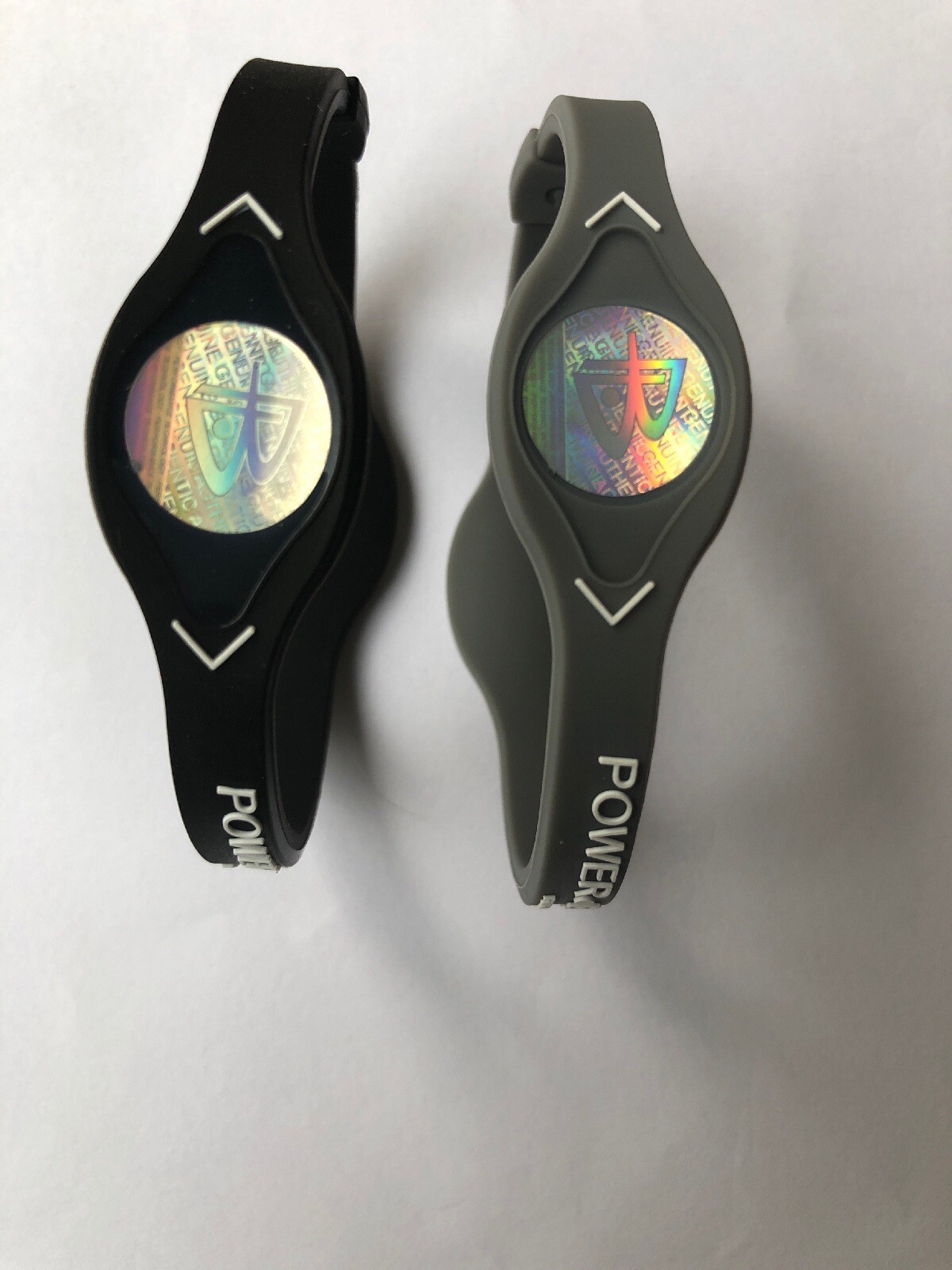 2 PCS GREY & BLACK Power Balance Energy Health Band Bracelet XS,S, M, L,XL 2 PCS GREY & BLACK Power Balance Energy Health Band Bracelet XS,S, M, L,XL