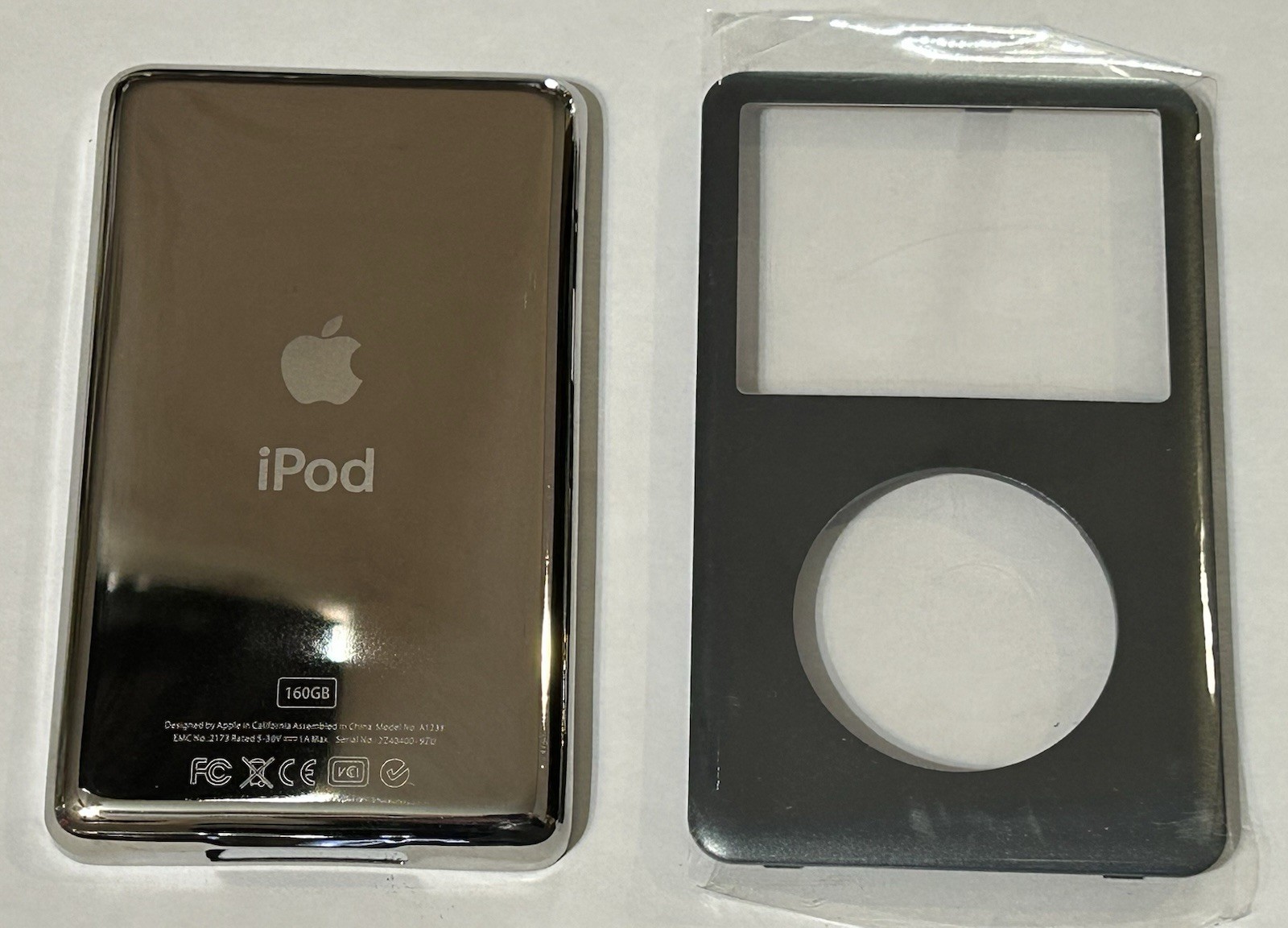 Gray Front Panels Rear Silver Back For Apple iPod Classic 7th Gen  160gb NEW