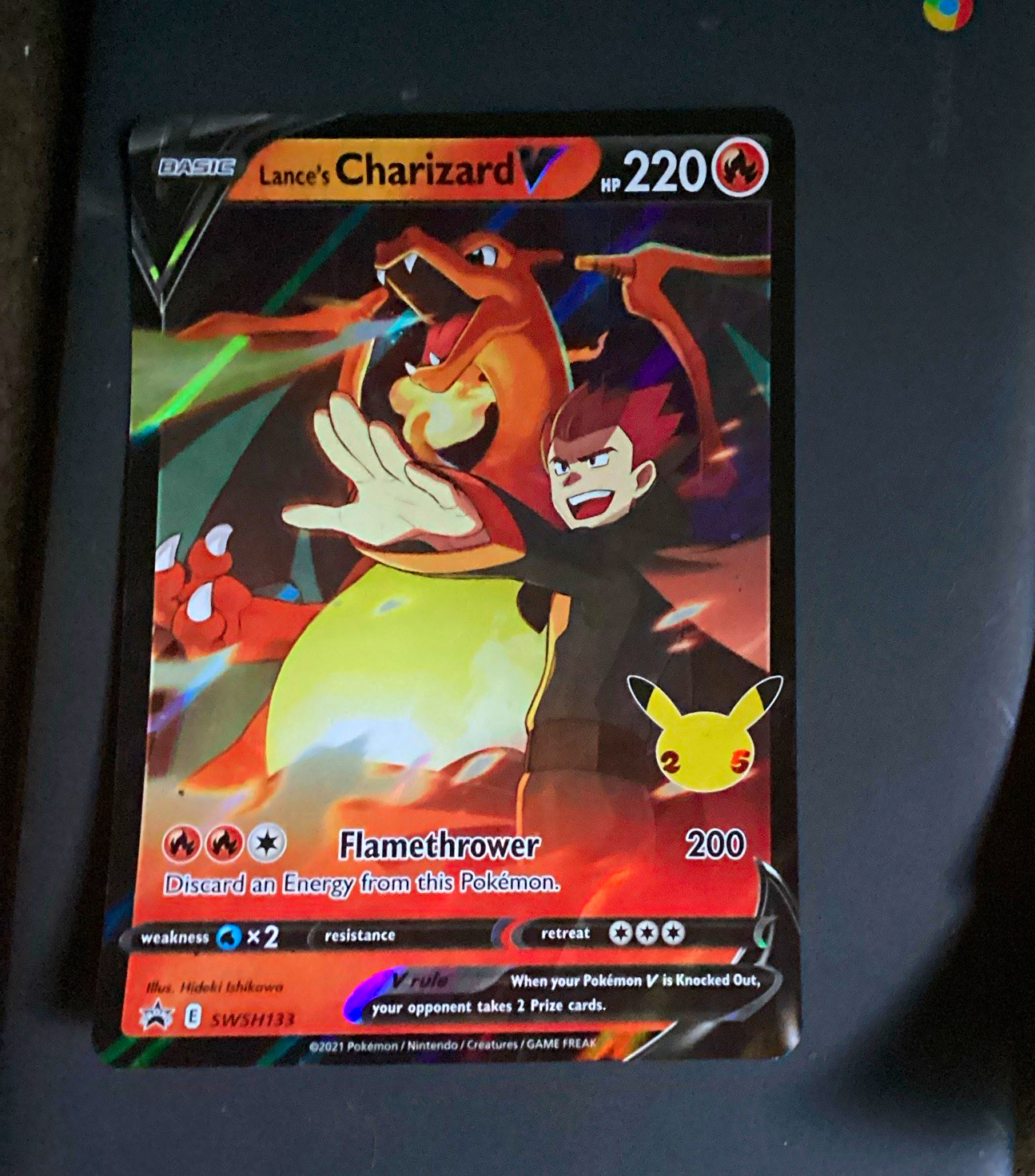 The Pokémon Company Lance's Charizard V SWSH133 SWSH Promo Holo 220 HP Eng The Pokémon Company Lance's Charizard V SWSH133 SWSH Promo Holo 220 HP Eng