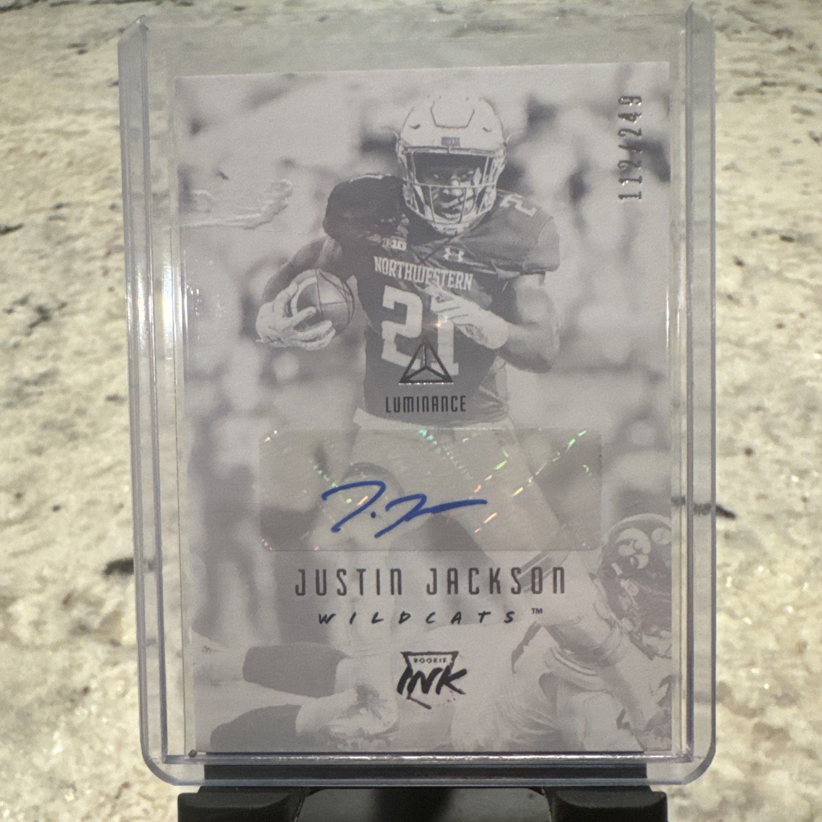 2018 Panini Luminance - Rookie Ink Justin Jackson #RI-JUJ /249 (AU, RC) 2018 Panini Luminance - Rookie Ink Justin Jackson #RI-JUJ /249 (AU, RC)