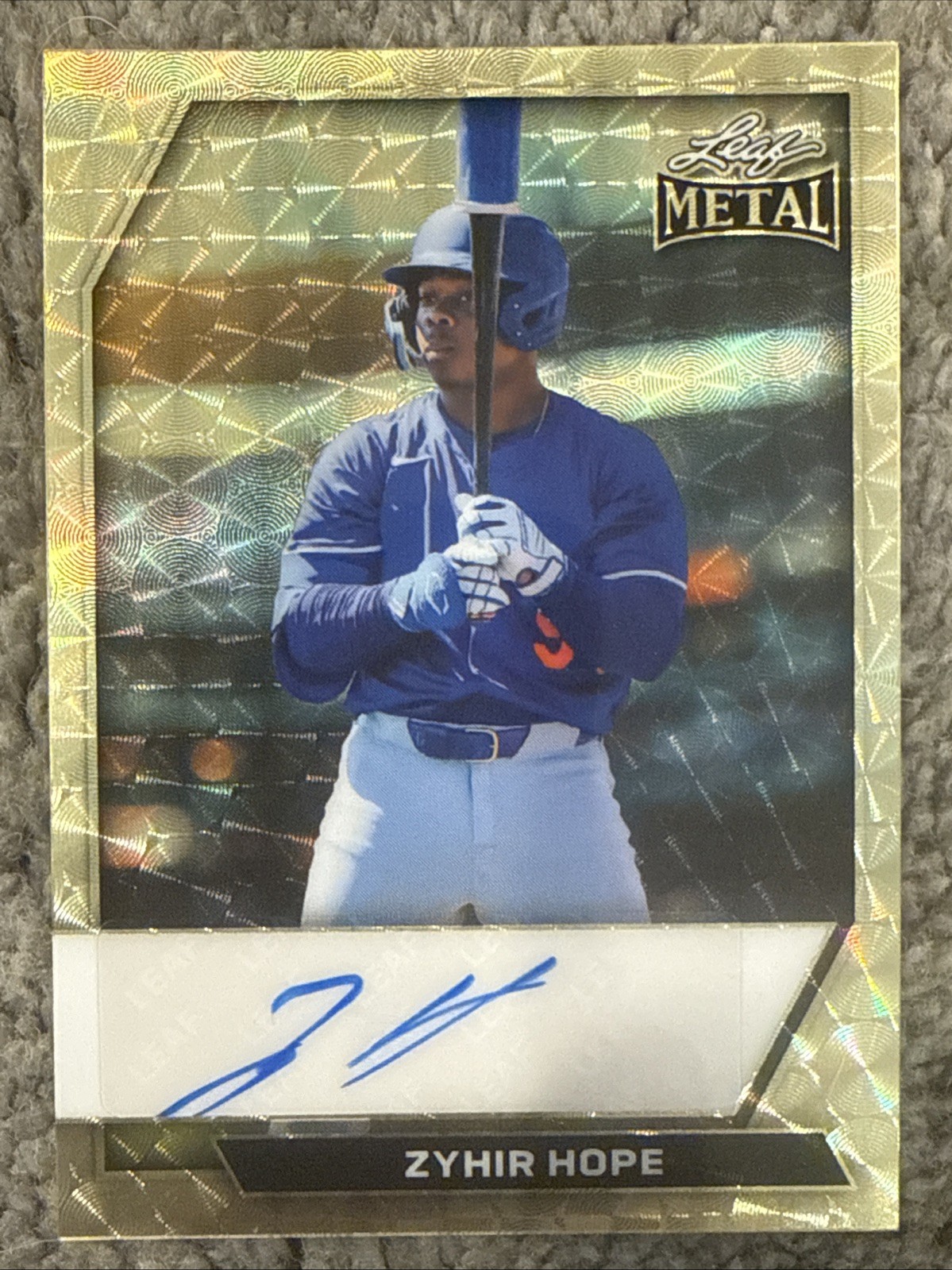 2026 Leaf Metal Zyhir Hope GOLD VINYL AUTO 1/1 2026 Leaf Metal Zyhir Hope GOLD VINYL AUTO 1/1