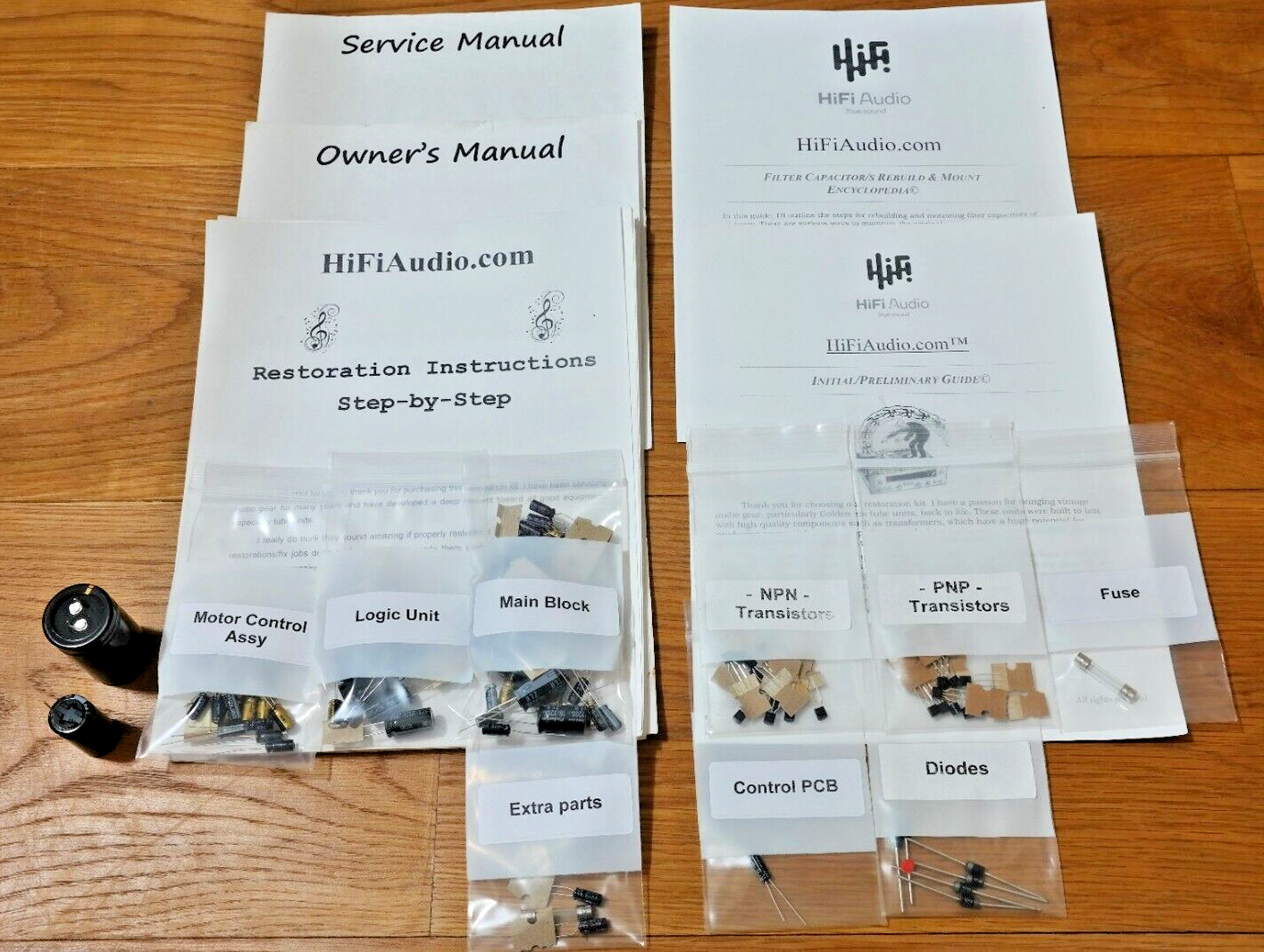 Nakamichi Dragon cassette deck restoration upgrade kit repair rebuild capacitor