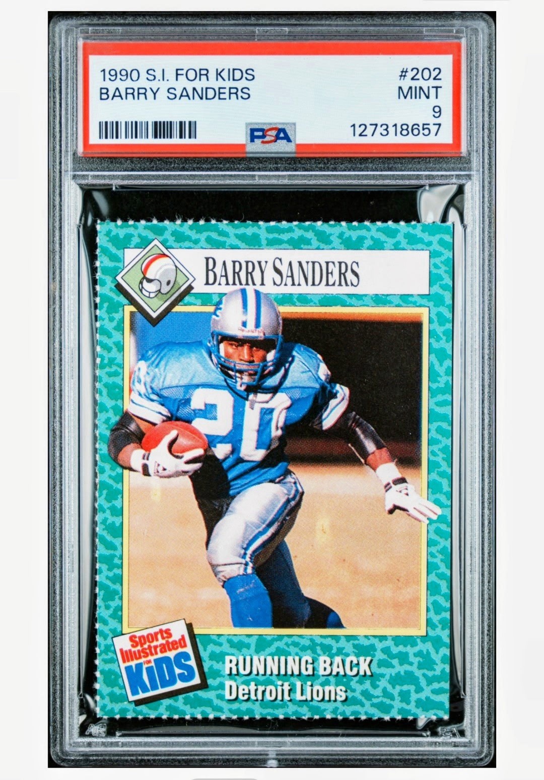 1990 Sports Illustrated S.I. For Kids Barry Sanders Rookie #202 PSA 9 Lions HOF 1990 Sports Illustrated S.I. For Kids Barry Sanders Rookie #202 PSA 9 Lions HOF