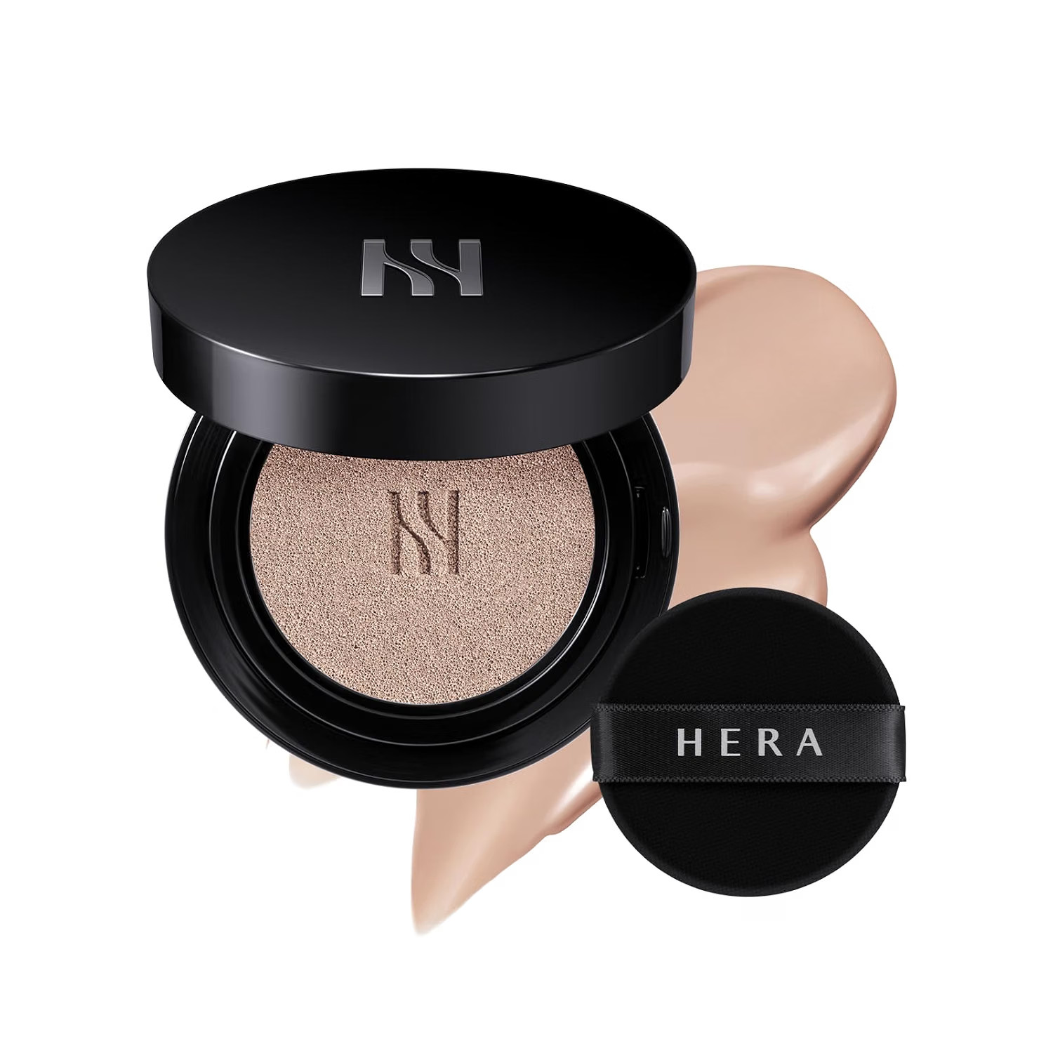 HERA BLACK CUSHION FOUNDATION 15g 28C1 PEBBLE Lightweight Buildable Coverage HERA BLACK CUSHION FOUNDATION 15g 28C1 PEBBLE Lightweight Buildable Coverage