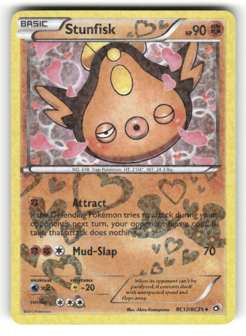 Stunfisk RC12/RC25 Holo Legendary Treasures: Radiant Collection Pokemon LP Stunfisk RC12/RC25 Holo Legendary Treasures: Radiant Collection Pokemon LP