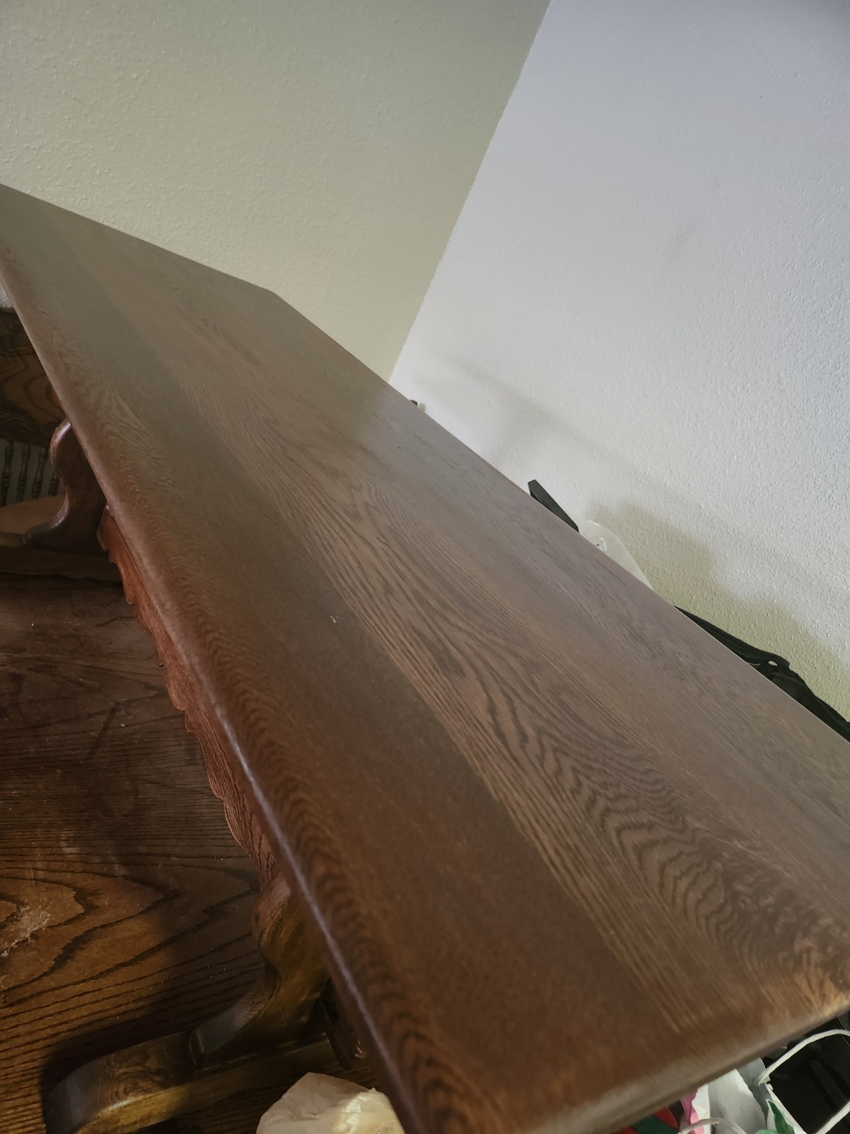 Old Charm Antique Oak Wood Rectangular Coffee Table Brown 42x19x24 in