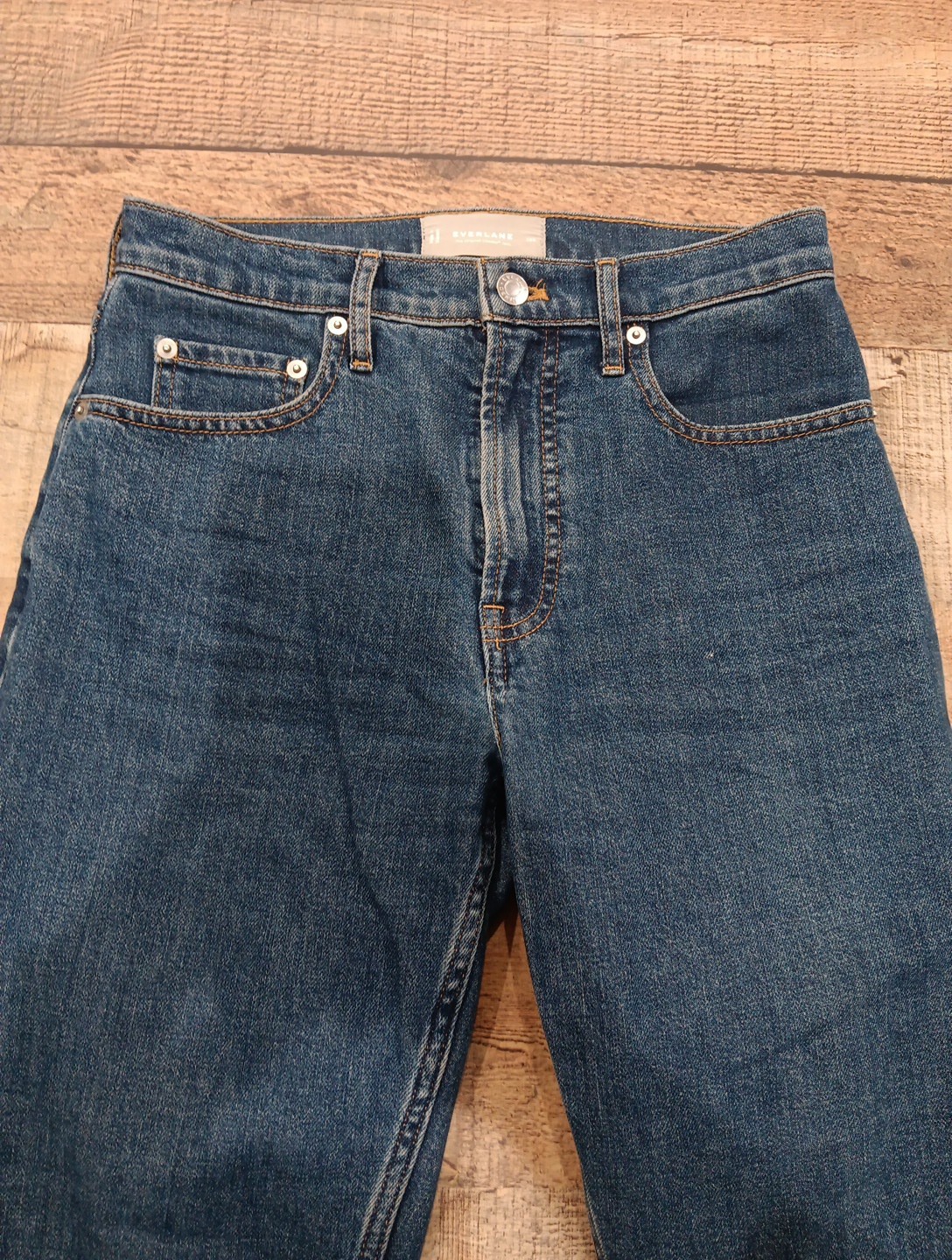 Everlane The Original Cheeky Jean Women Sz 26R Organic Cotton Straight Leg 2627