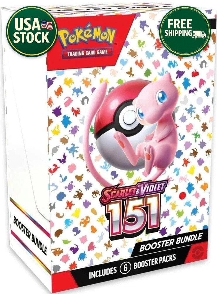 Pokemon TCG Scarlet & Violet 151 Booster Bundle Sealed New (6 packs)