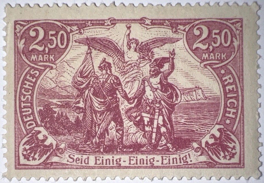 Travelstamps: Germany Stamps Mi 115 - 1920 North and South United - 2.50m MOGH