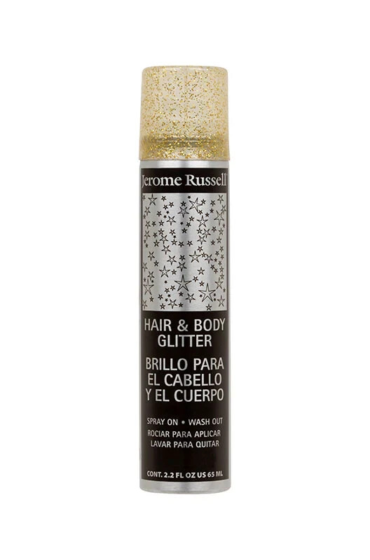 Jerome Russell Hair and Body Glitter Spray 2.2 oz - Gold, Multi Color