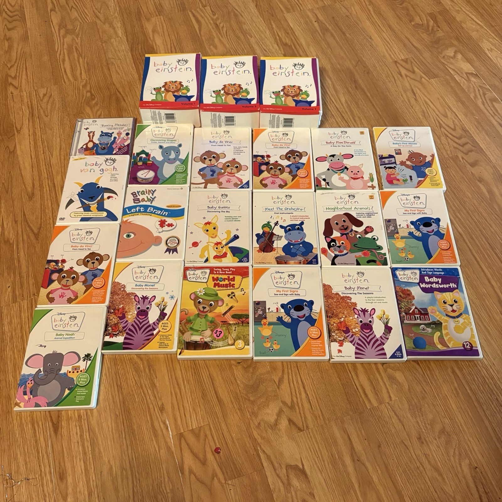 Disney Baby Einstein DVD Lot of 30 Learning Animals Poetry Music Disney Baby Einstein DVD Lot of 30 Learning Animals Poetry Music