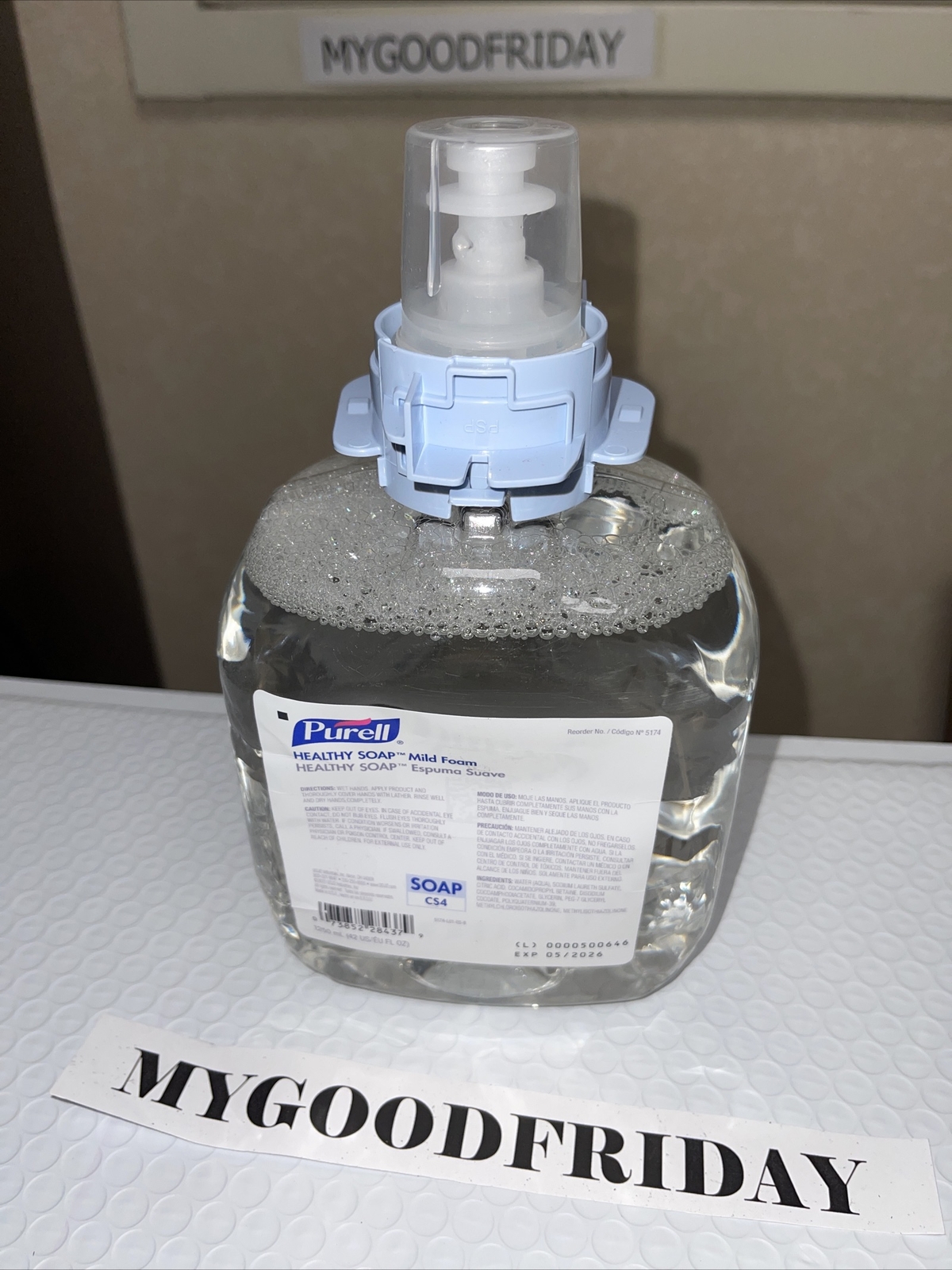 PURELL Professional HEALTHY SOAP Mild Foam Fragrance-Free 1 250 mL For CS4-05/26 PURELL Professional HEALTHY SOAP Mild Foam Fragrance-Free 1 250 mL For CS4-05/26