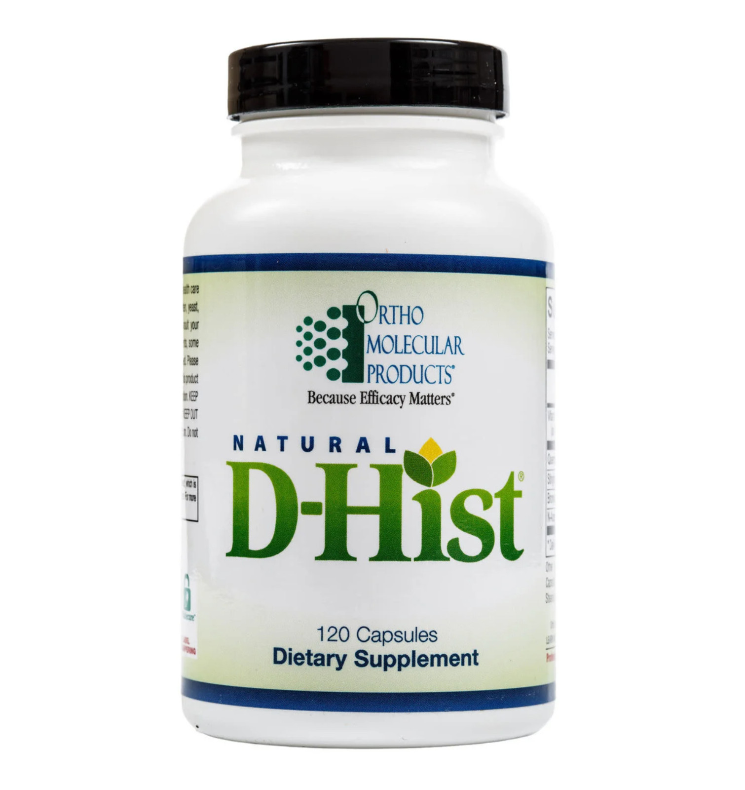 Ortho Molecular Natural D-Hist Dietary Supplement 120 Capsules EXP 2028