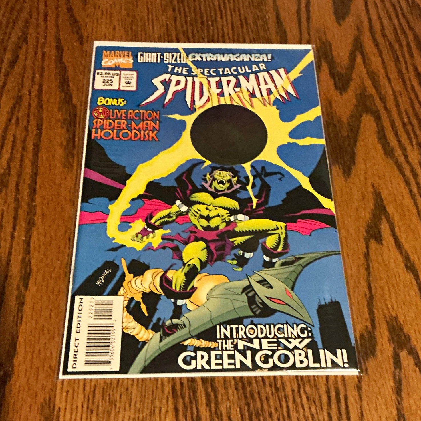 Marvel Comics The Spectacular Spider-Man #225 (1991) Direct Edition Green Goblin