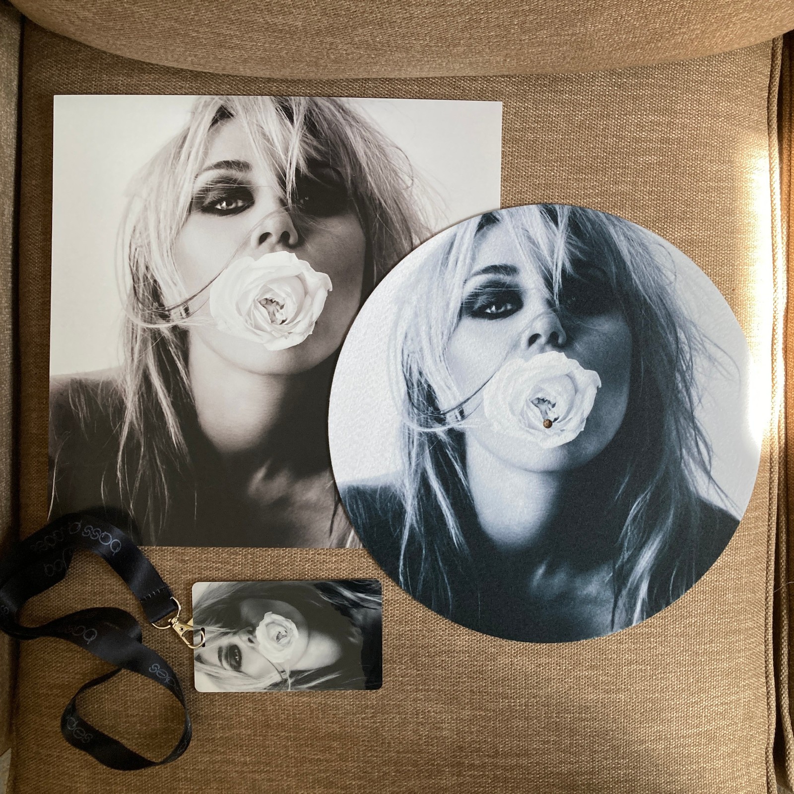 Miley Cyrus Bass Persuades LISTENING PARTY BUNDLE Slipmat Poster & Lanyard Miley Cyrus Bass Persuades LISTENING PARTY BUNDLE Slipmat Poster & Lanyard
