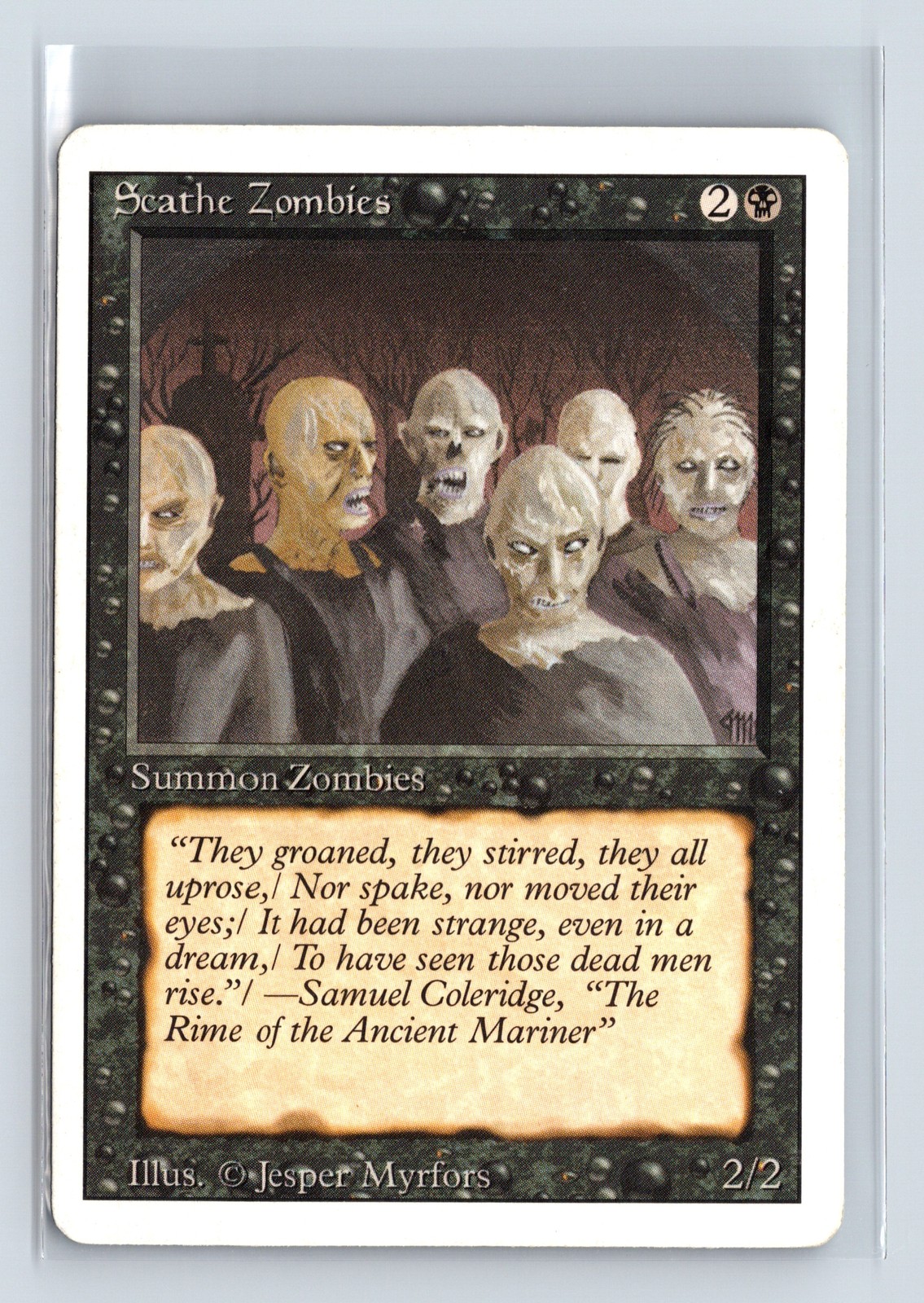 SCATHE ZOMBIES (4x) Playset – Revised – Common MTG Magic the Gathering