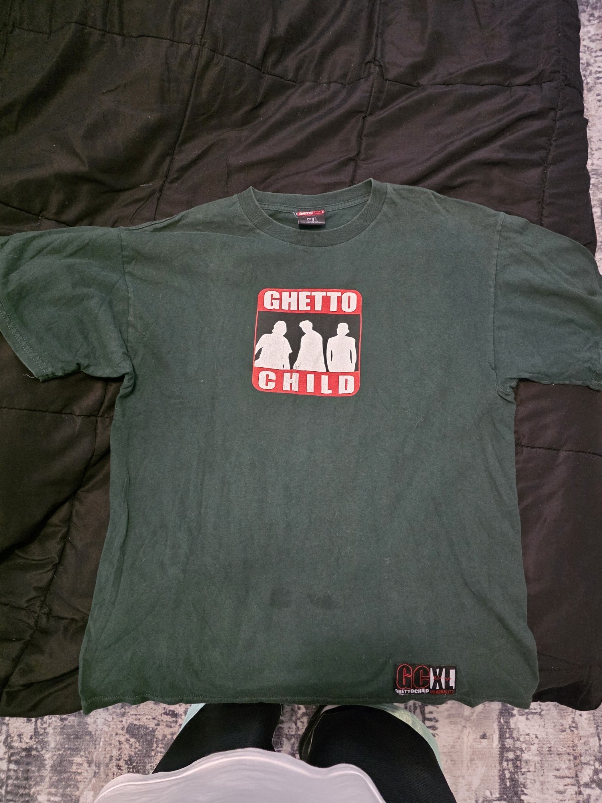 Vintage skateboarding T Shirt chad muska t shirt Size XL Ghetto child Very Rare