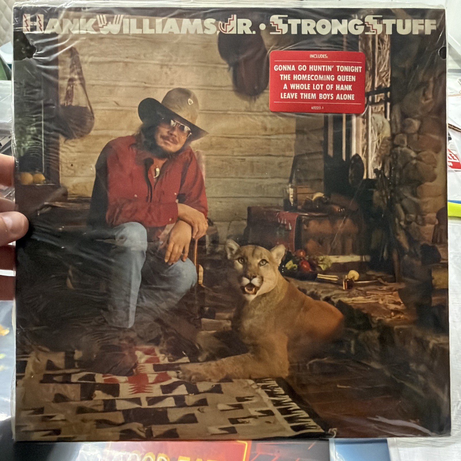 NEAR MINT Hank Williams Jr. - Strong Stuff LP Vinyl Record- SEALED BRAND NEW  
