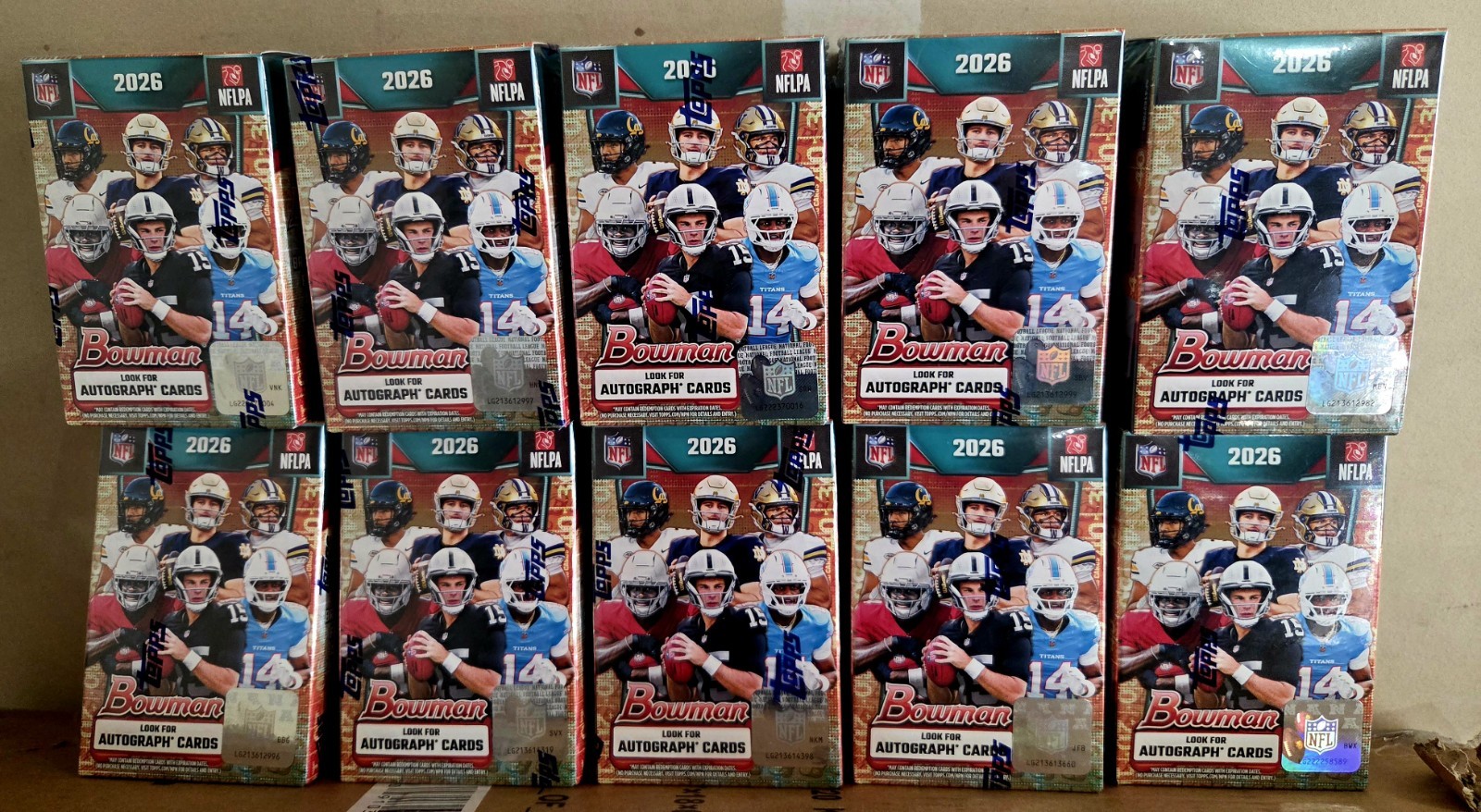 2026 BOWMAN FOOTBALL VALUE BLASTER BOX IN HAND SHIPS TODAY LOT OF 10 NEW NFL 2026 BOWMAN FOOTBALL VALUE BLASTER BOX IN HAND SHIPS TODAY LOT OF 10 NEW NFL